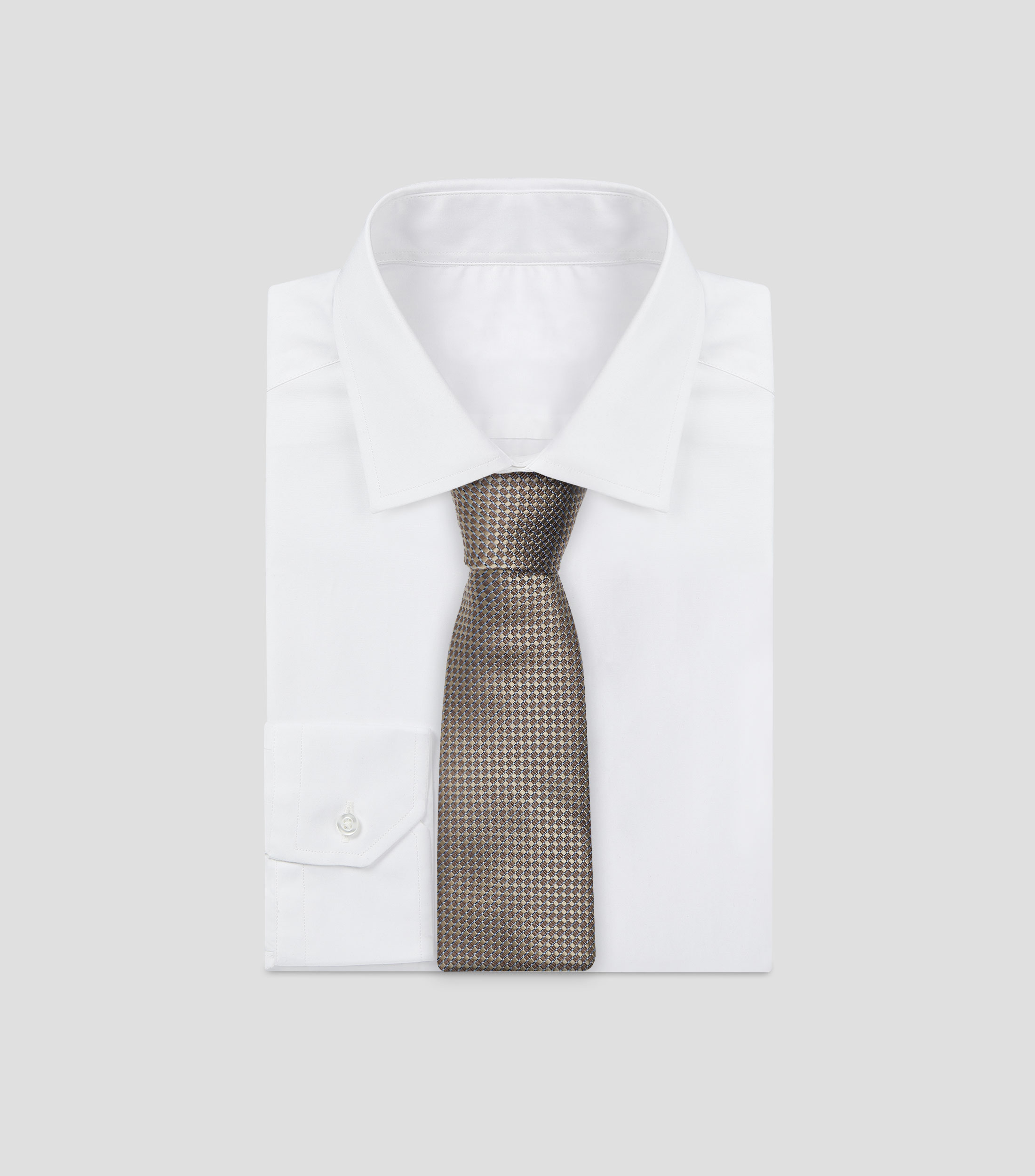 Corbata ancha de seda estampada