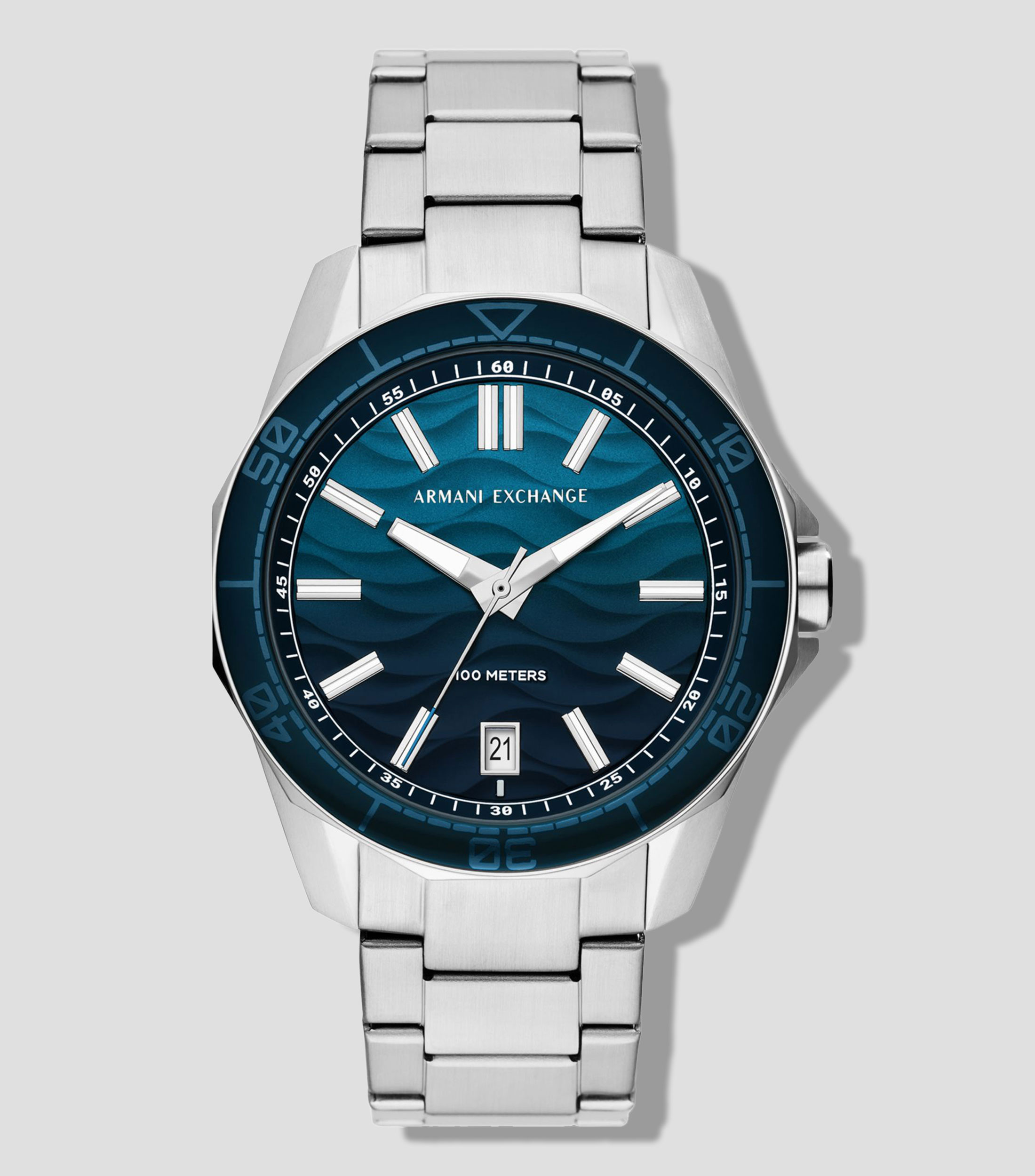 Reloj para hombre Spencer casual Plateado
