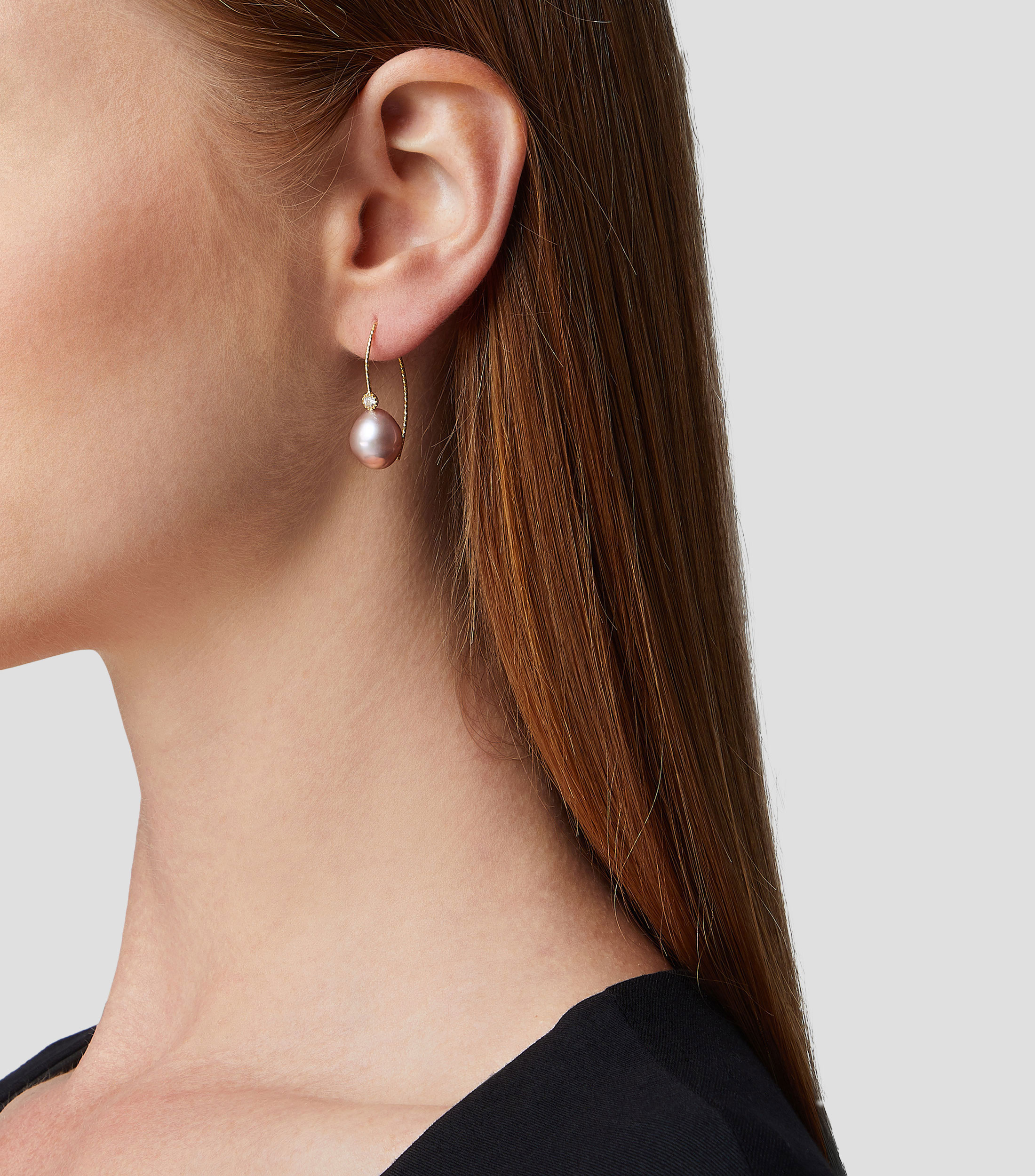 Aretes en Plata .925 con Perlas Mujer