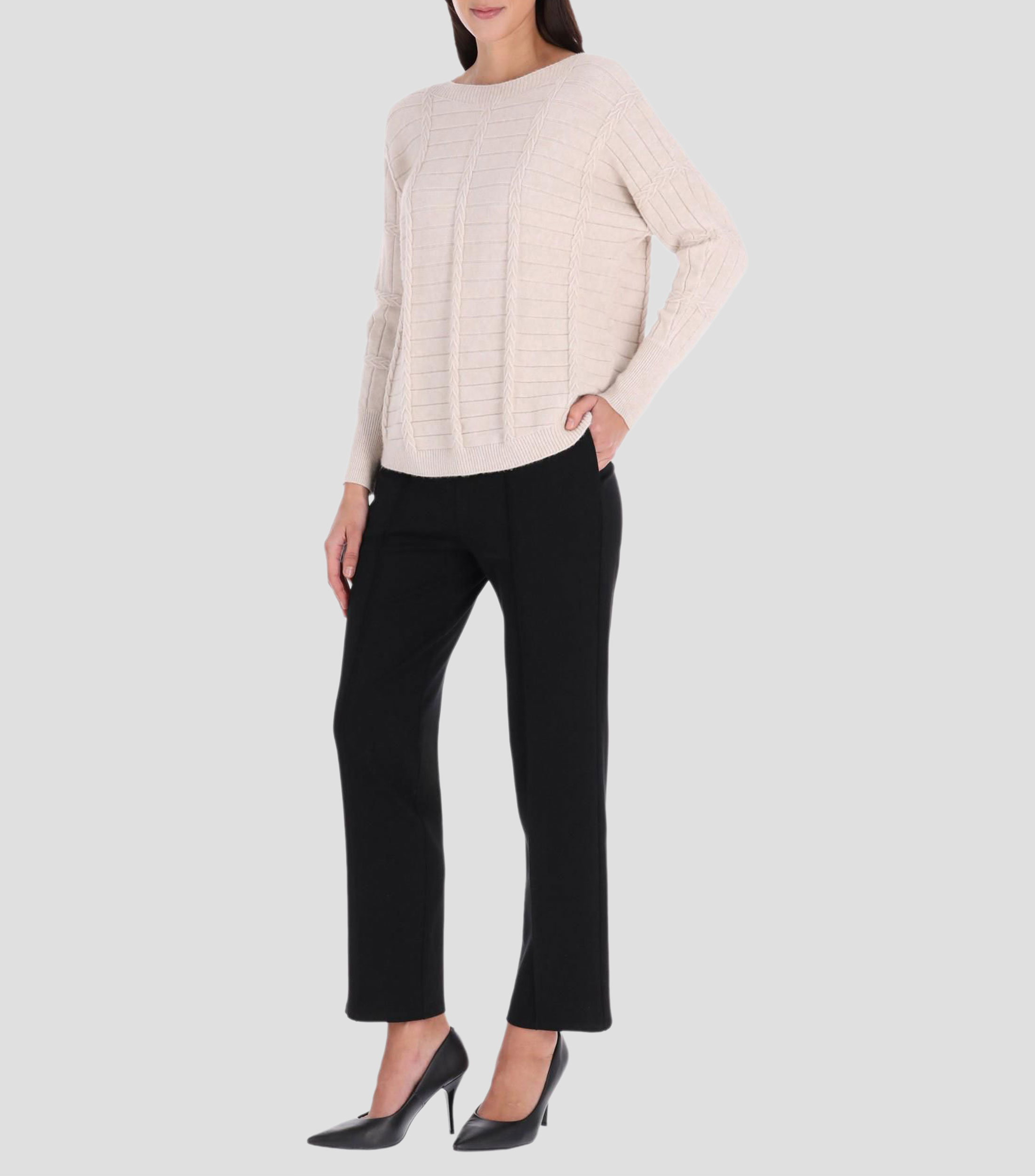 Suéter de cuello redondo Mujer