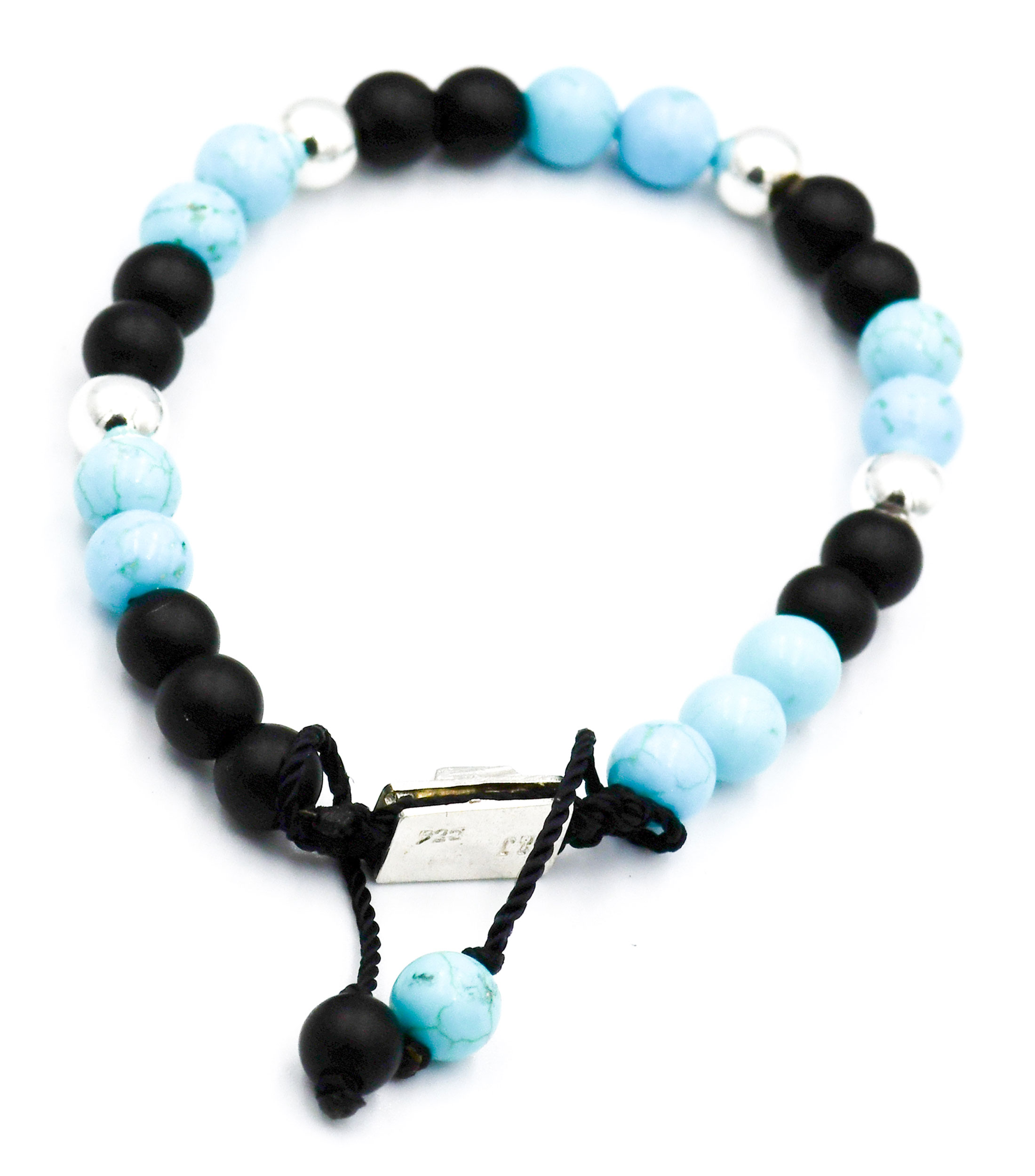 Pulsera African Turquoise Onix II en plata .925 Unisex