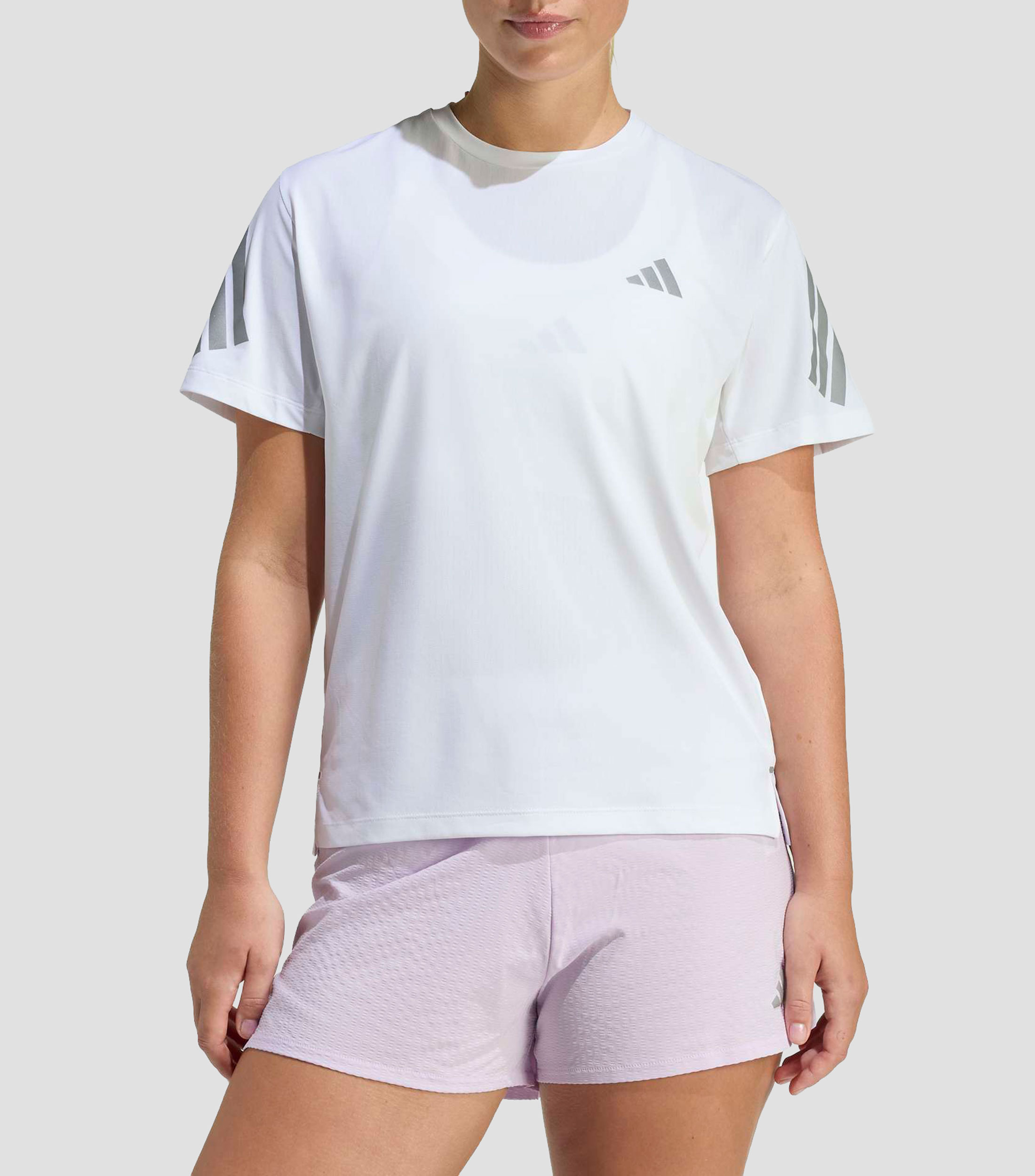 Playera para correr Adi365 cuello redondo manga corta lisa Hombre