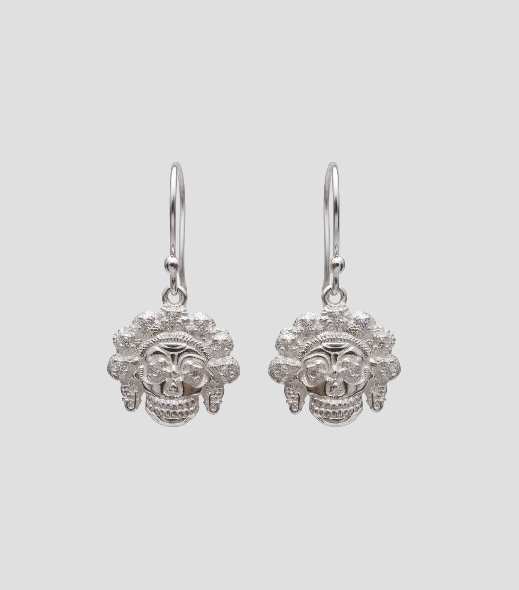 Aretes en plata .925 Catrina Mujer