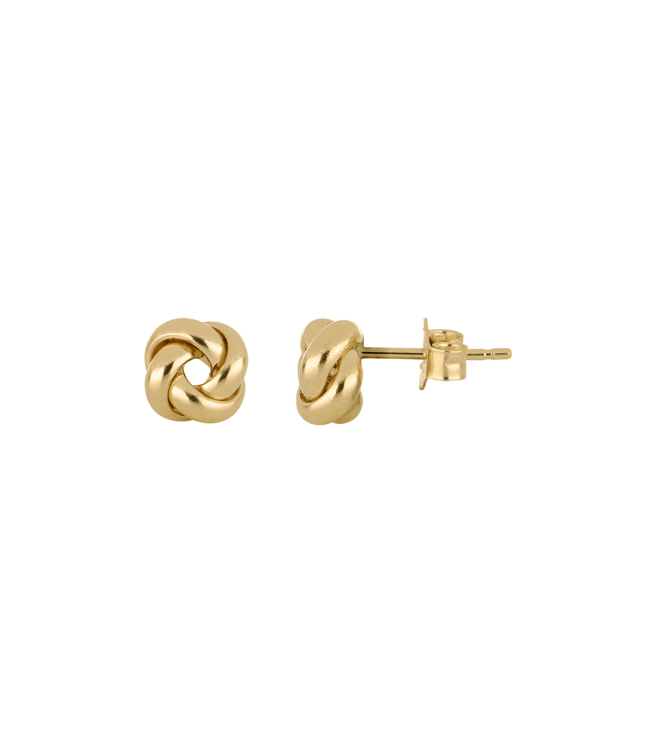 Aretes en oro 14 Kilates nudo Mujer