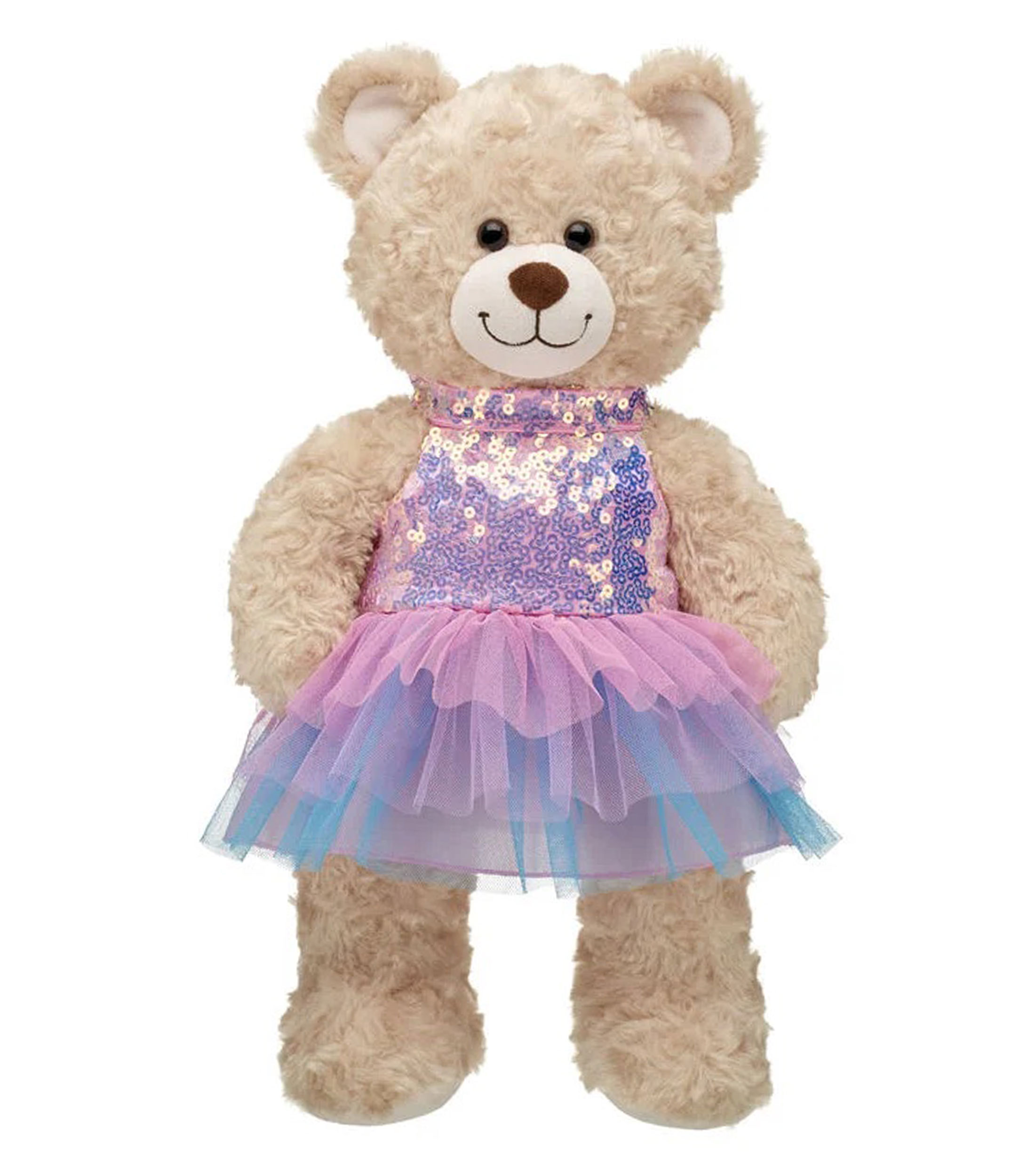 Vestido de lentejuelas de hada para oso de peluche