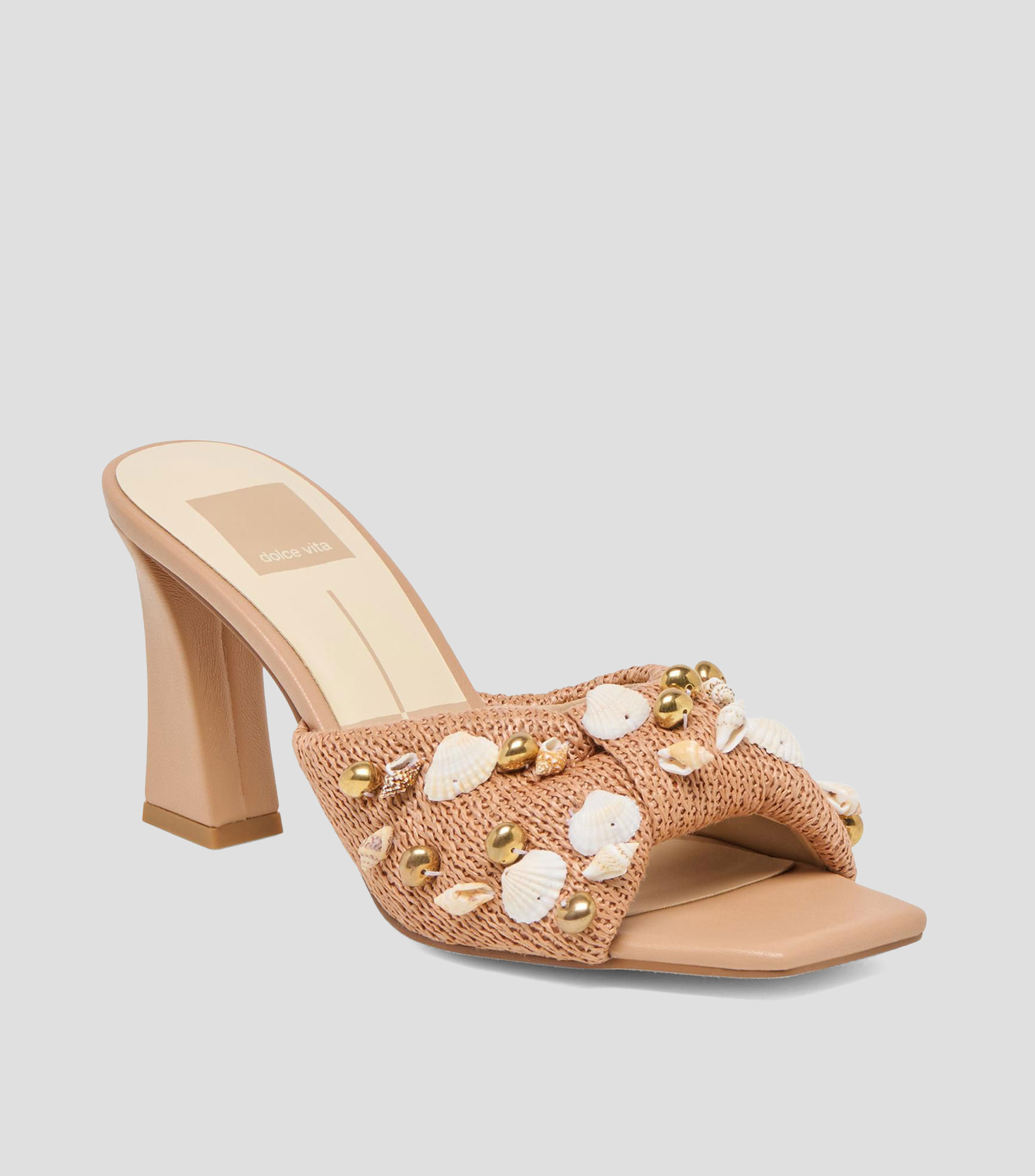 Sandalias con tacón alto y ancho Mujer