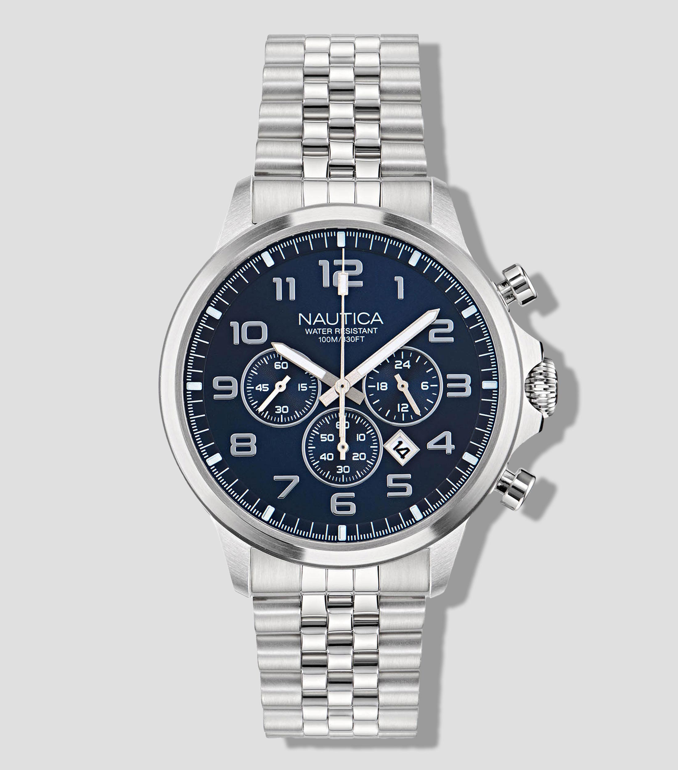 Reloj para hombre Blueocean Casual, Plateado