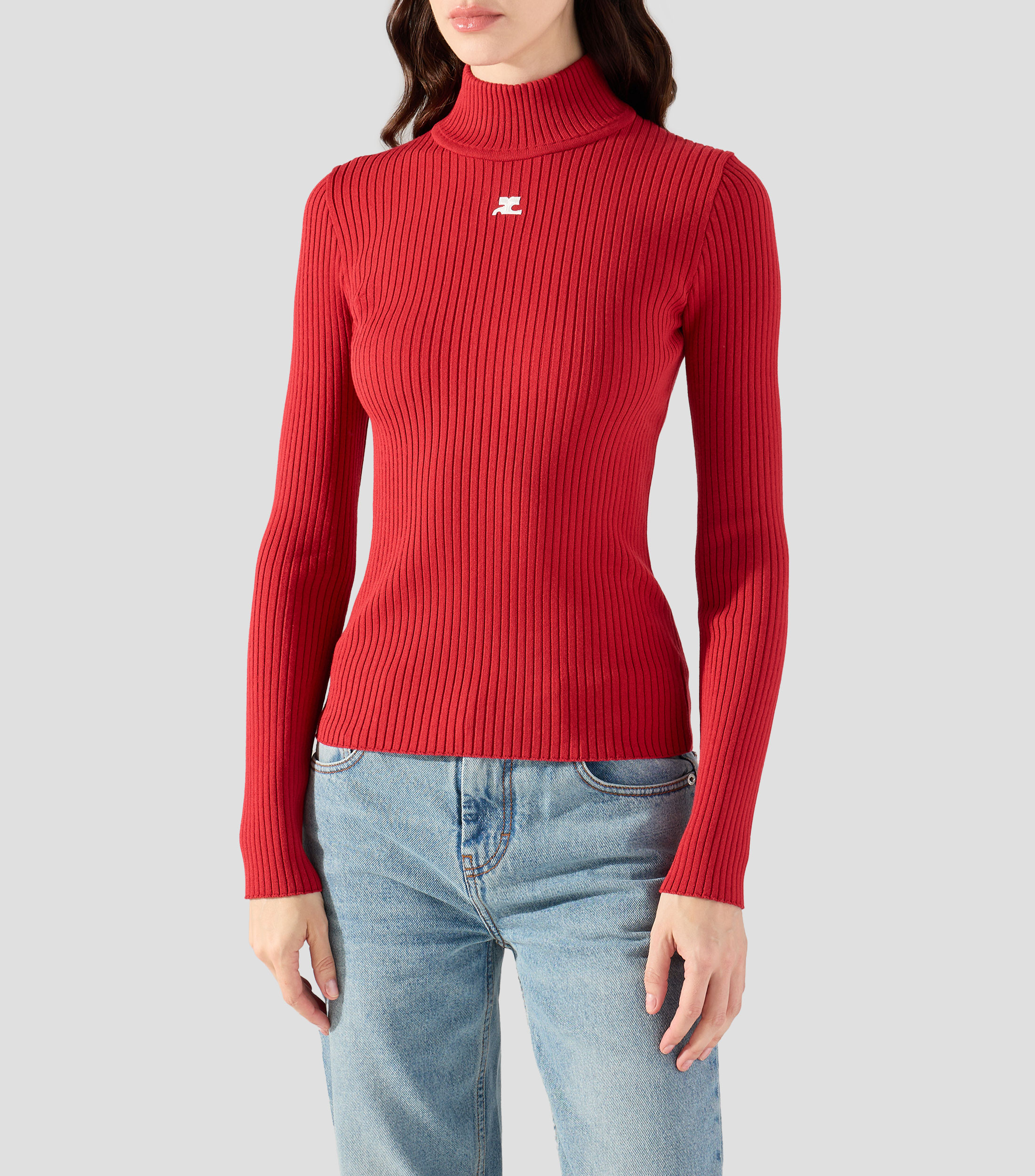Suéter cuello alto Mujer