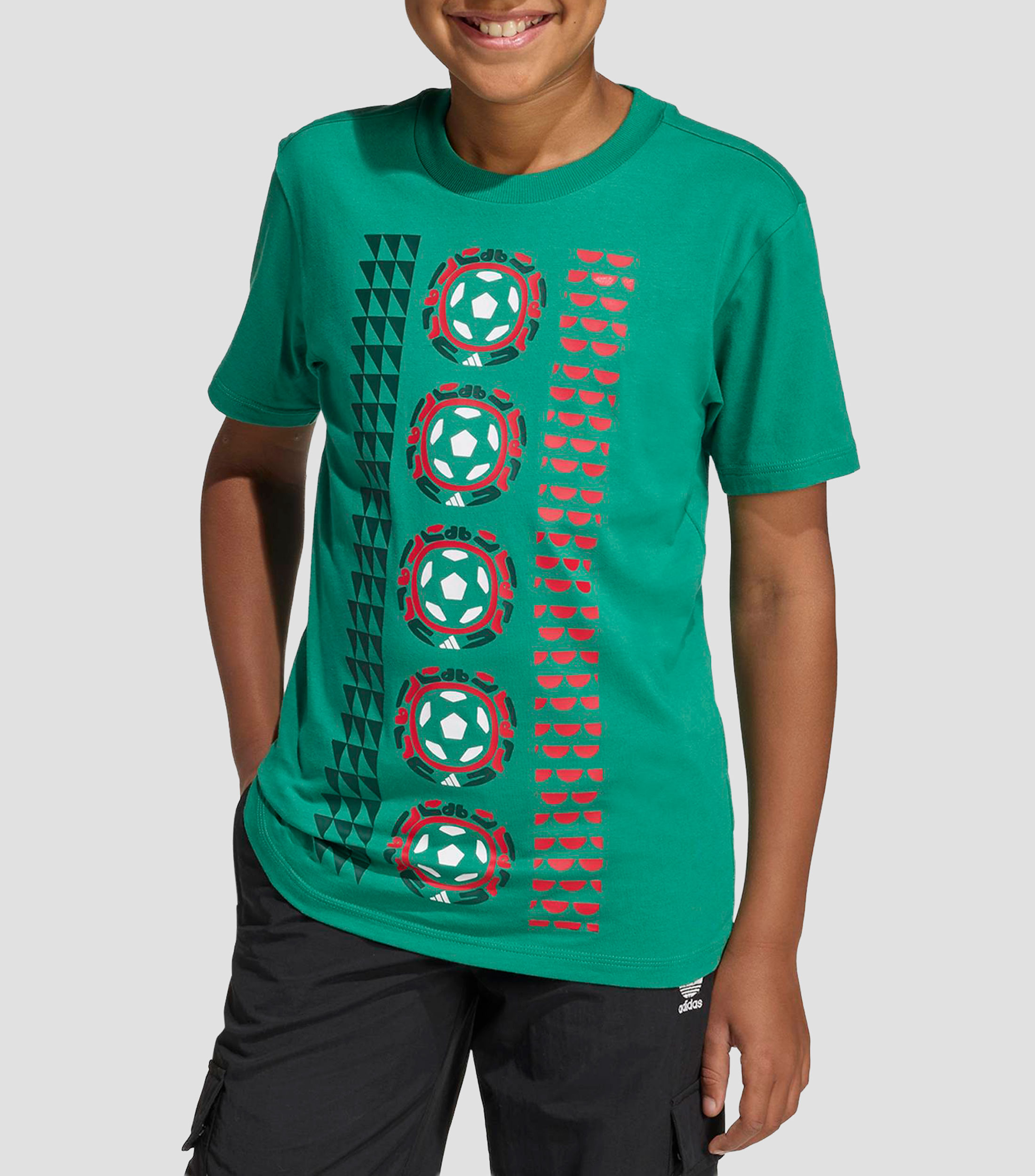 Playera cuello redondo manga corta estampada Niño