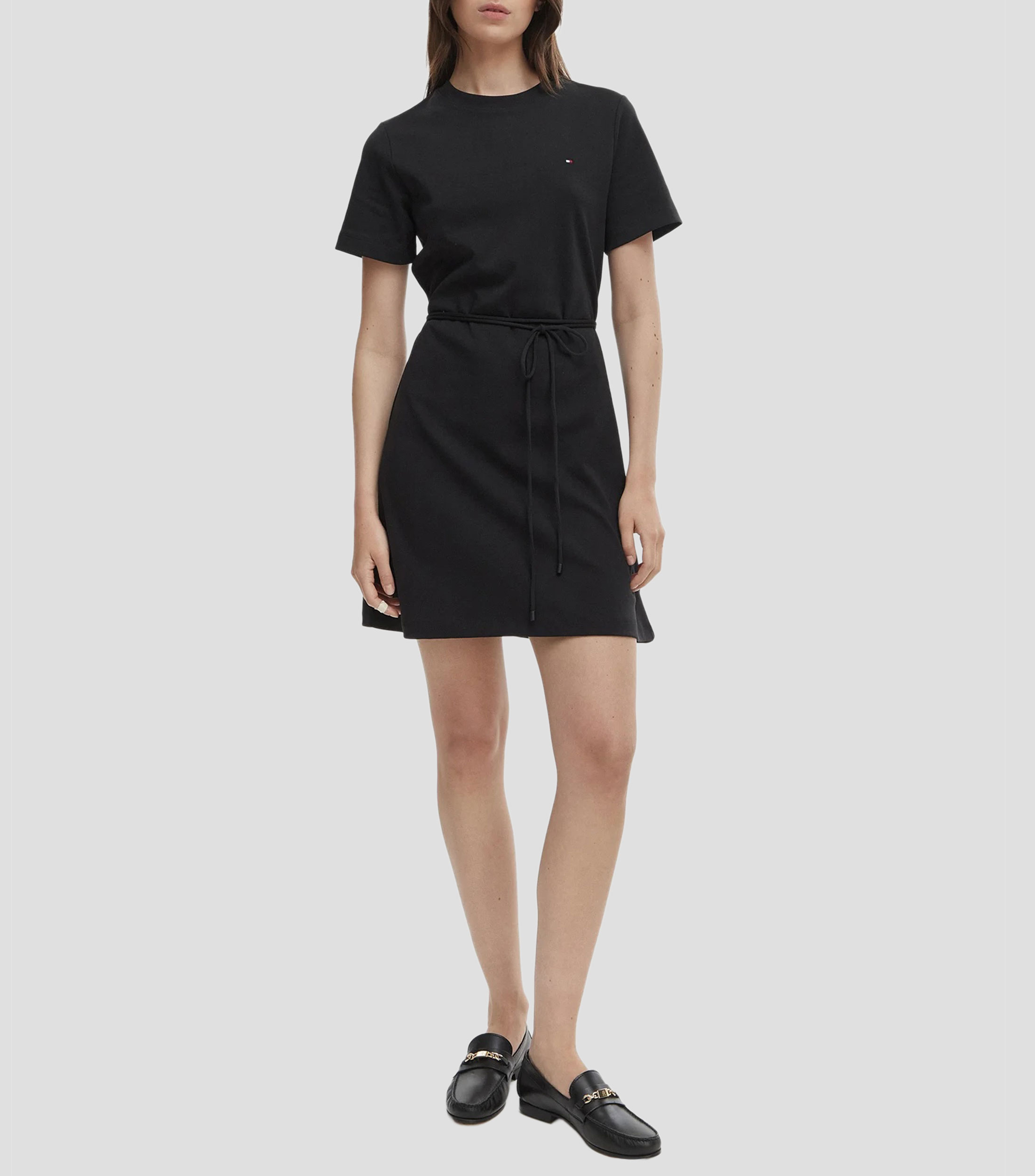 Vestido corto liso Mujer