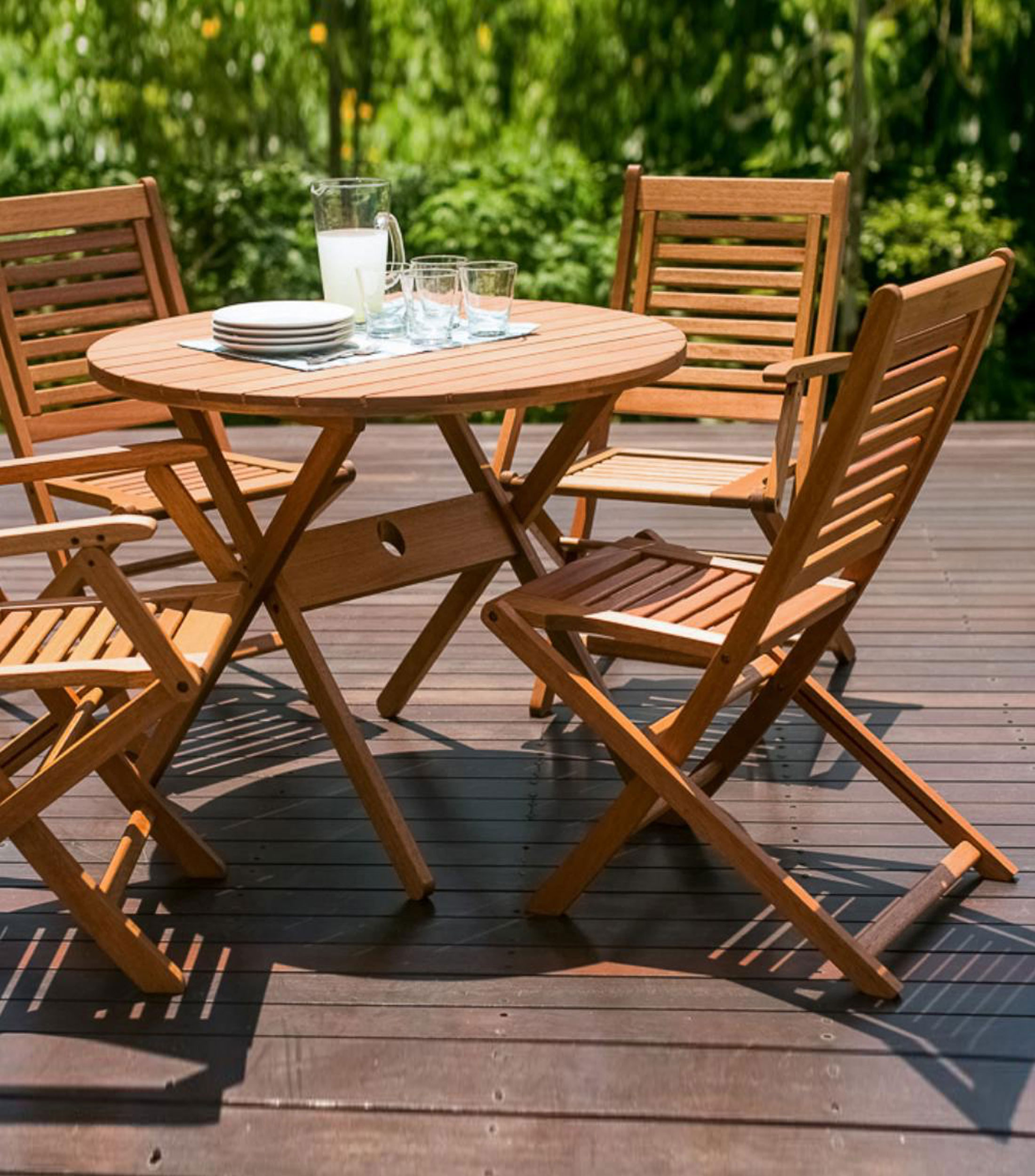 Silla plegable para exterior milano en madera