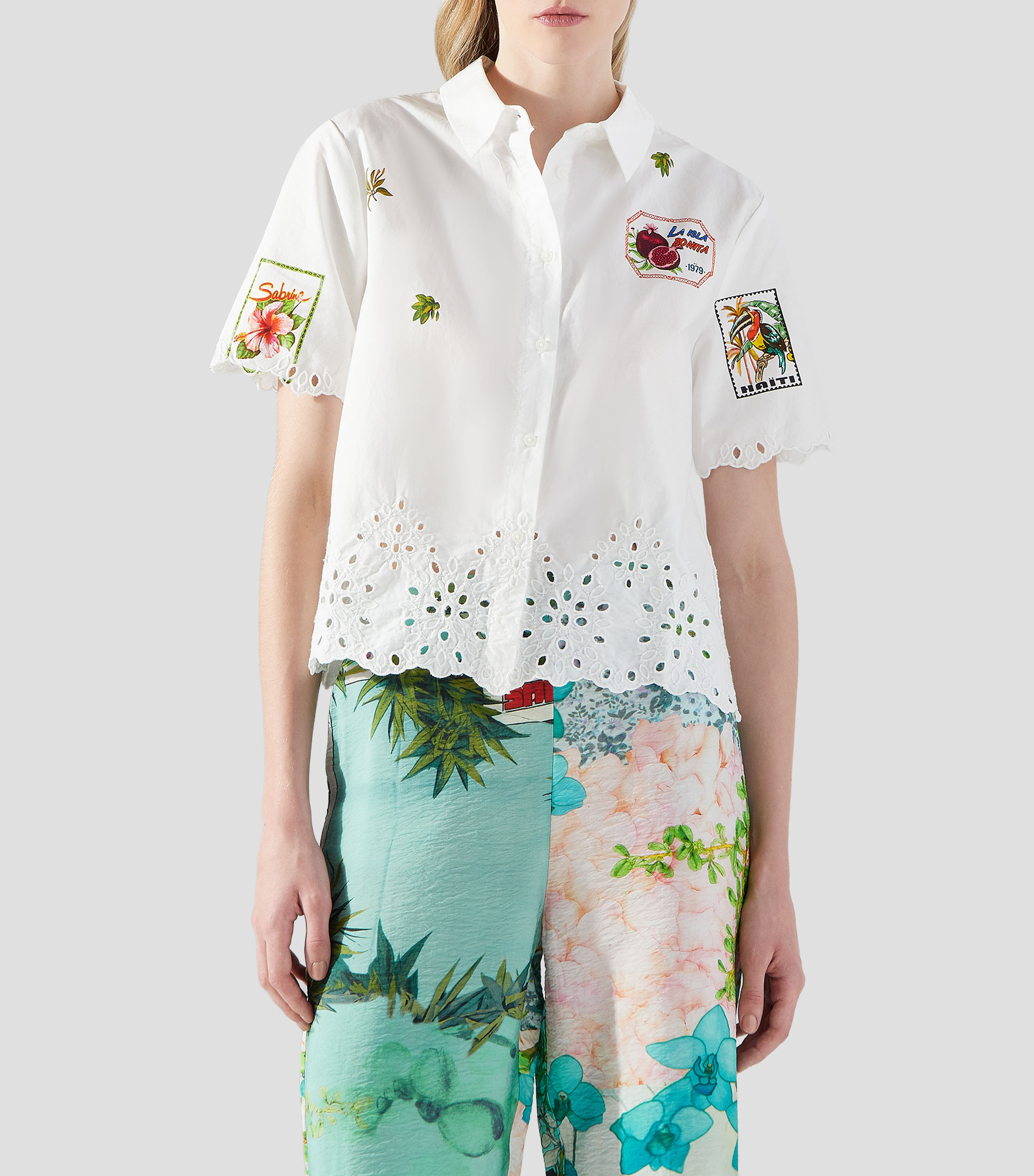 Desigual Camisa estampada con manga corta Mujer |El Palacio de Hierro - Main Image