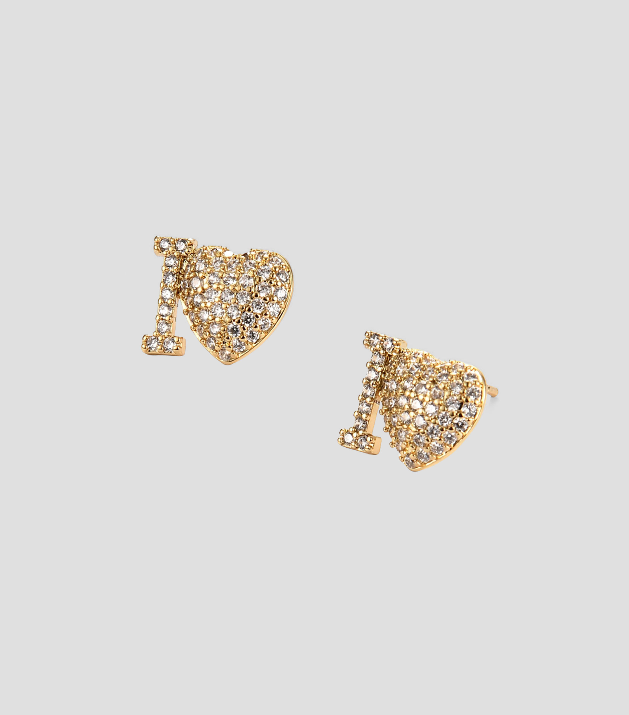 Aretes de corazón con circonias E-conc Mujer