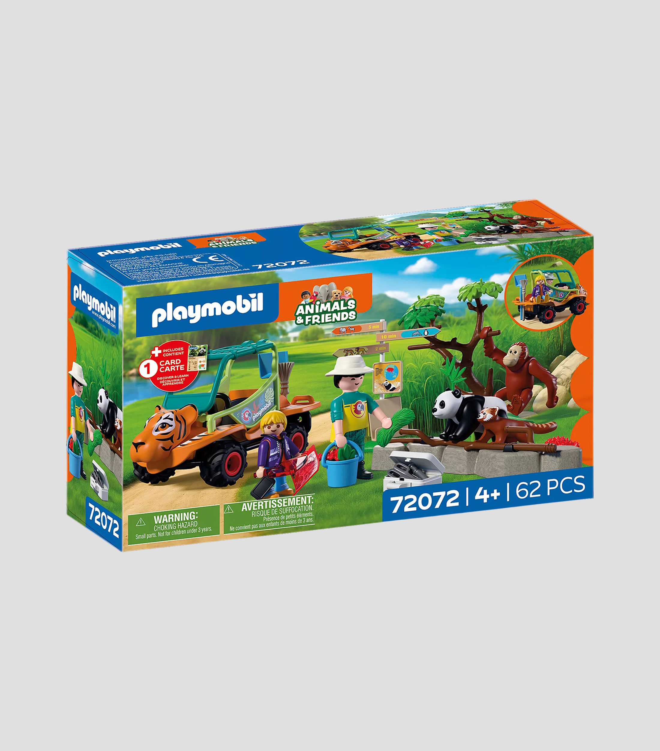 Playset Zoo: Cuidador de zoo con vehículo