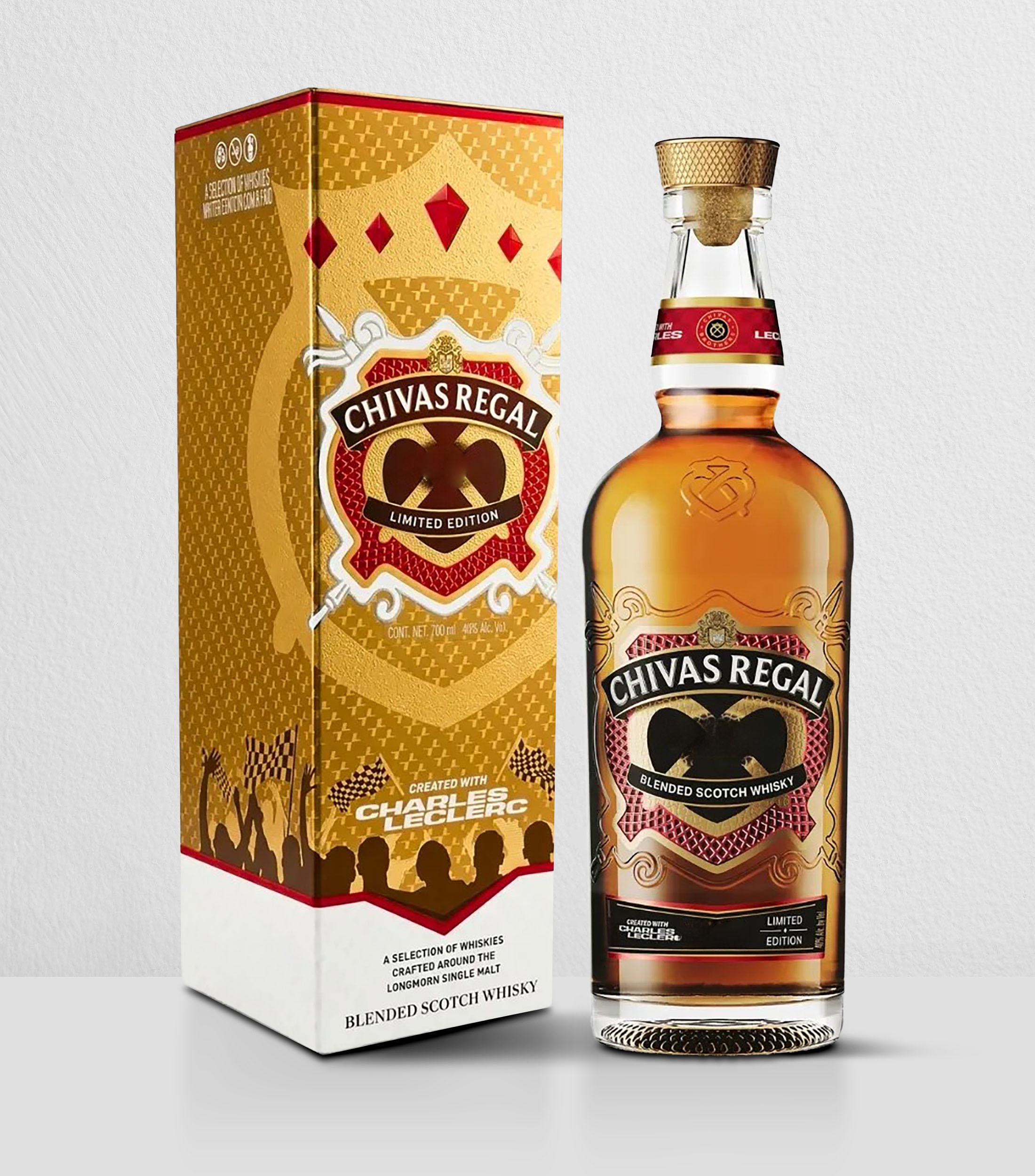 Whisky Chivas Regal 16 Años Charles Leclerc, 700 ml