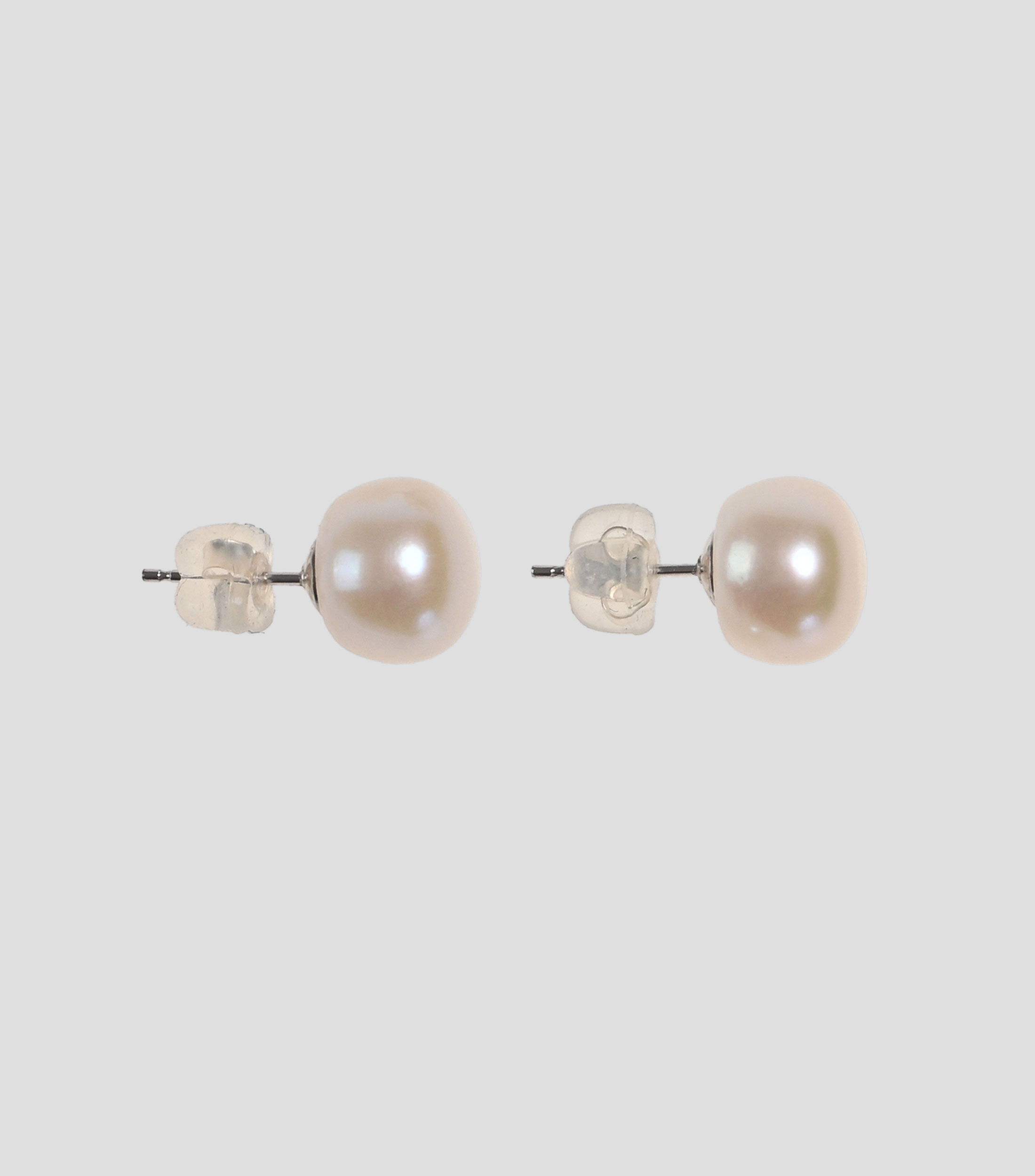 Aretes Super 10 blancos Mujer