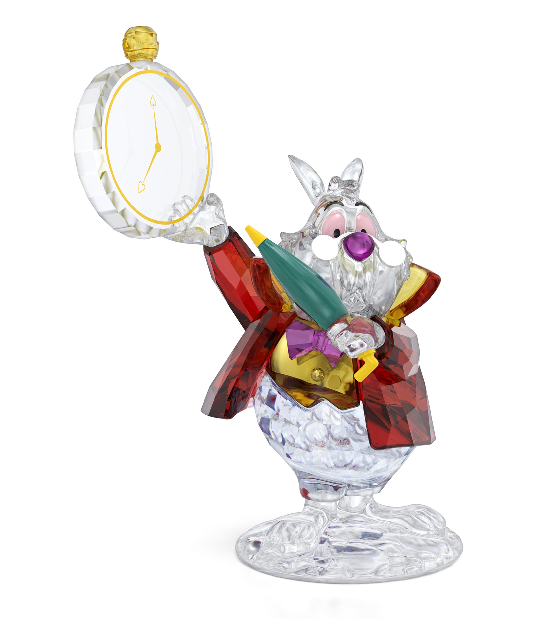Figura Alice In Wonderland White Rabbit en cristal