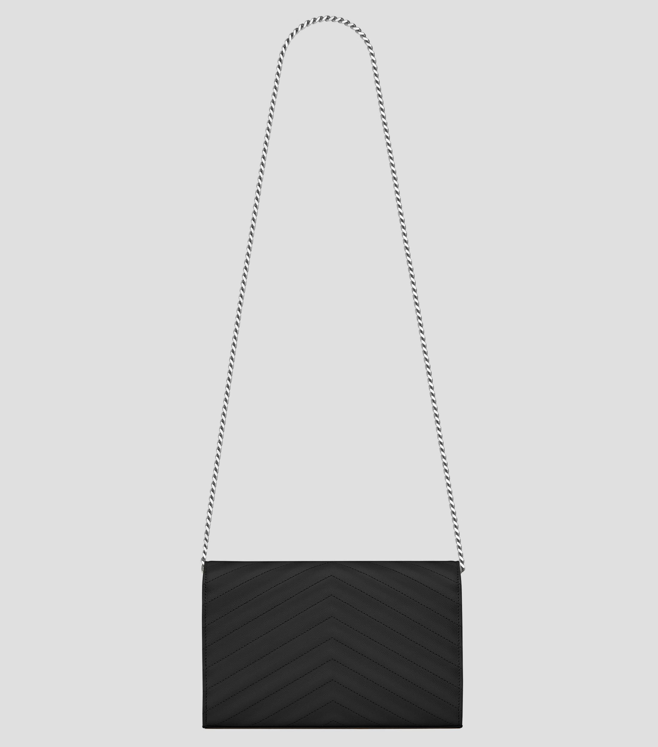 Cartera en piel con líneas Mujer