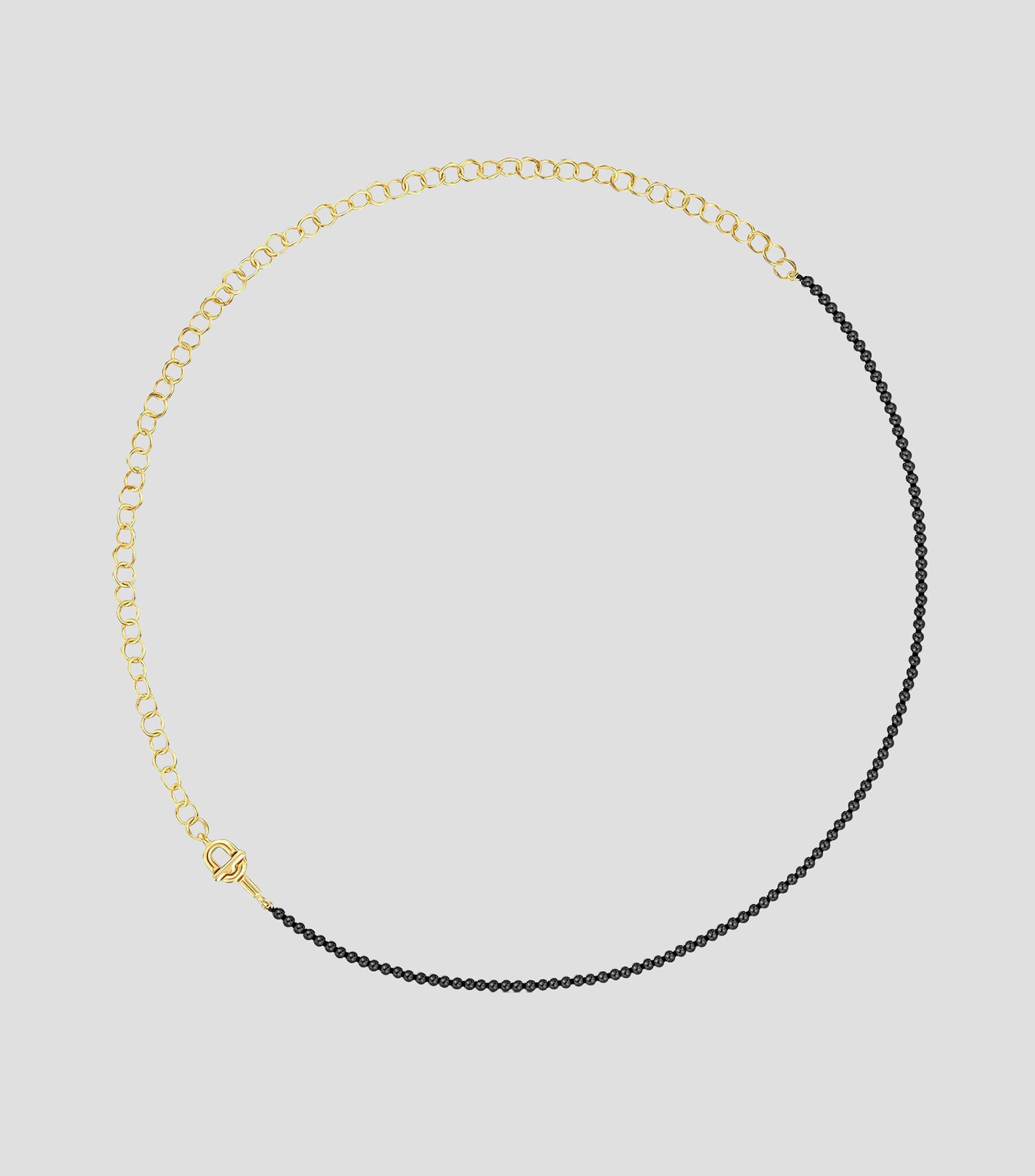 Collar en Plata con ónix Mujer