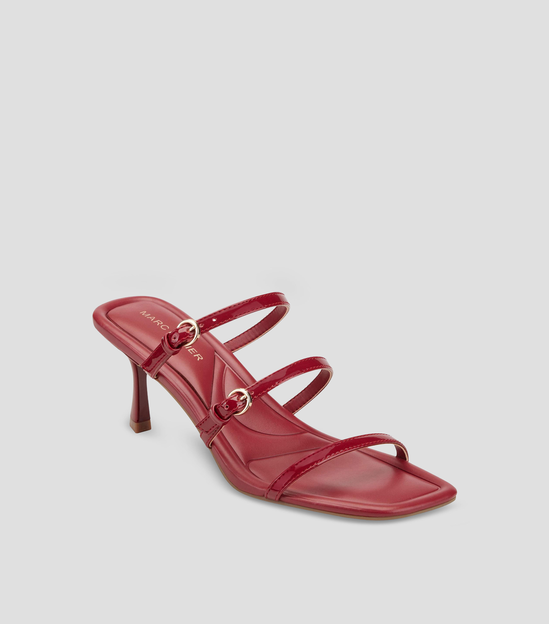 Sandalias con tacón medio delgado Mujer