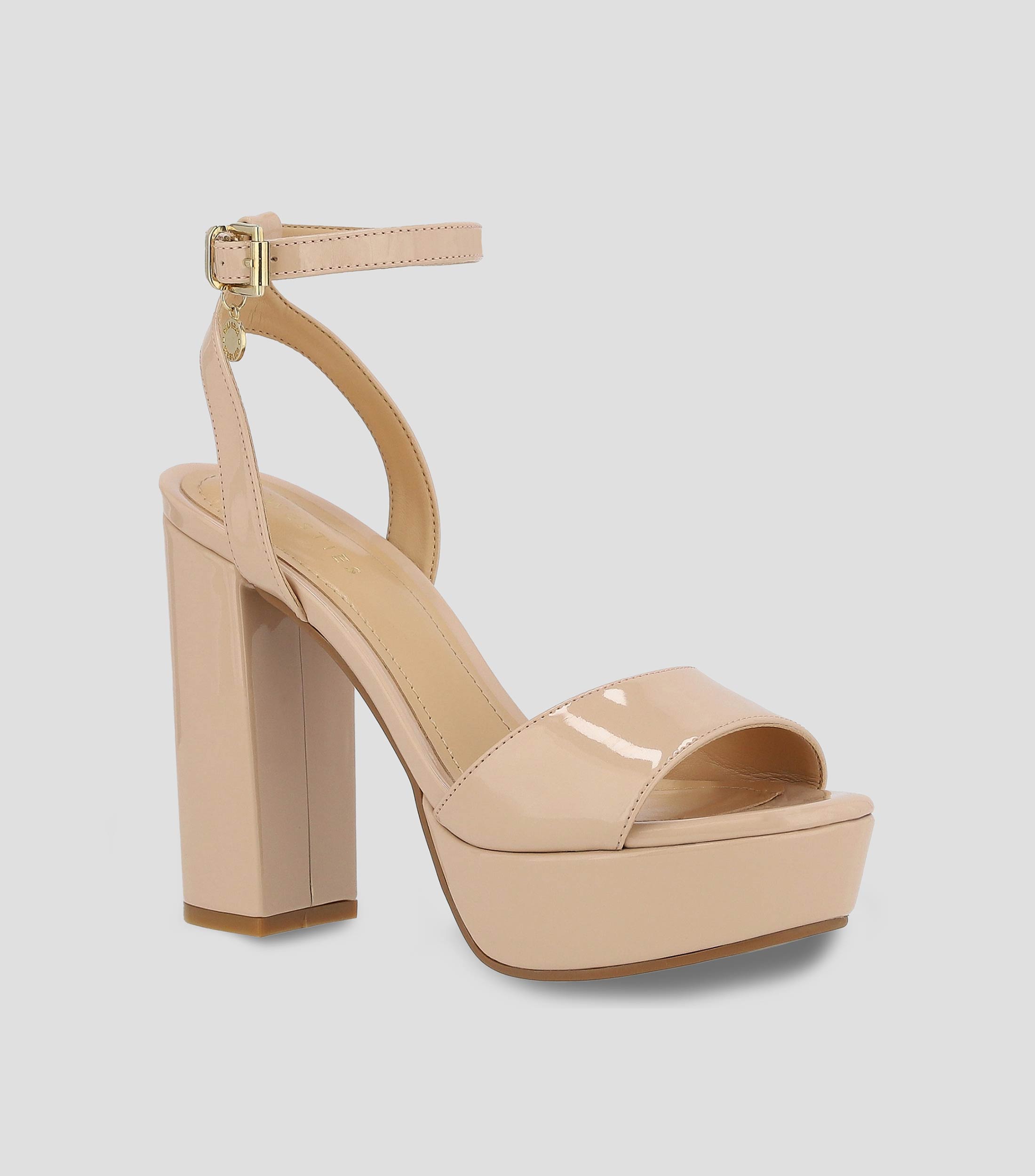 Sandalias con tacon alto ancho con plataforma Mujer