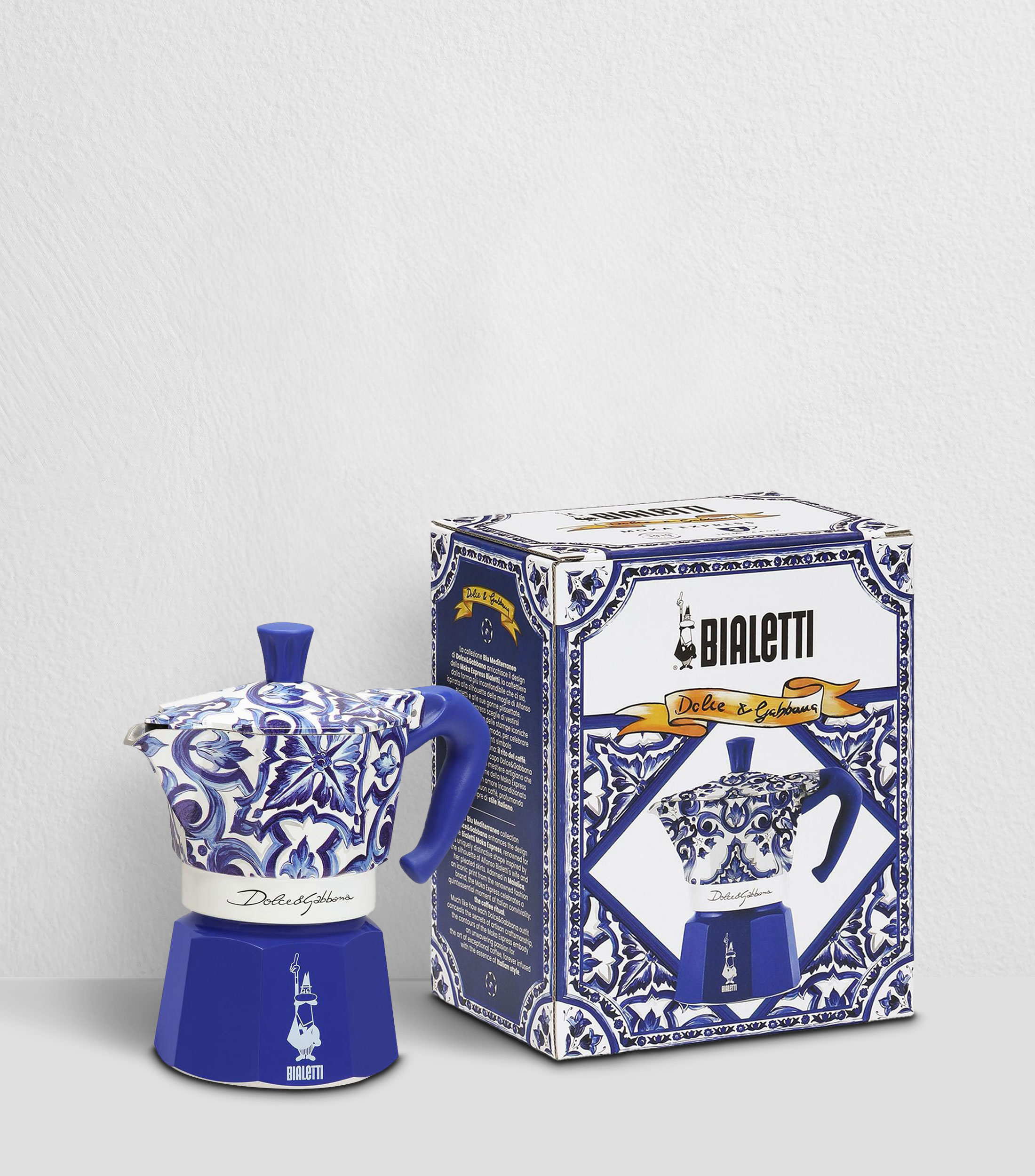 Cafetera Bialetti Blu Mediterráneo para 3 Tazas Mediana
