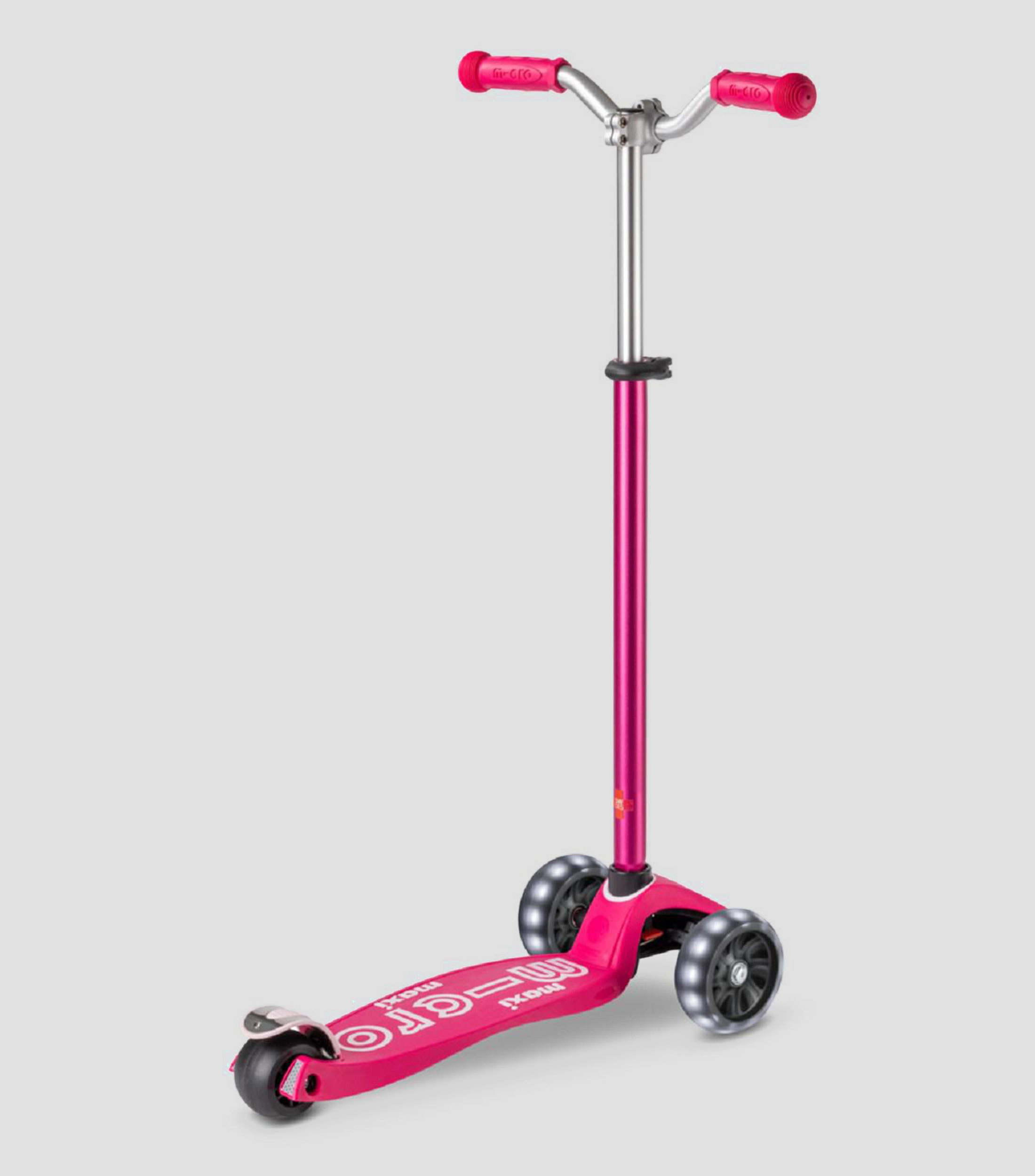 Scooter Maxi Micro Deluxe Pro Led Pink