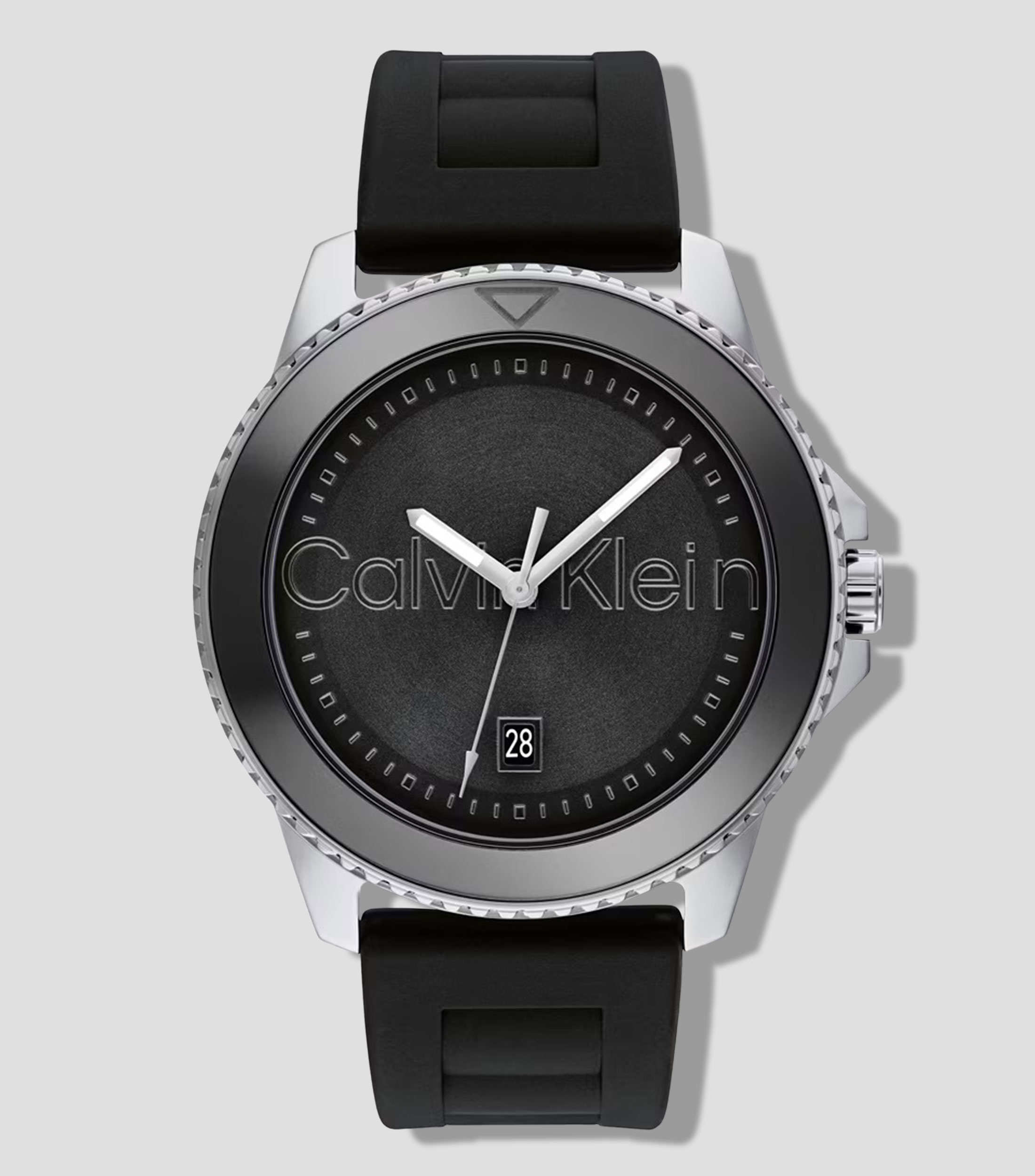 Reloj para Hombre Aqueous Casual Plateado, Negro