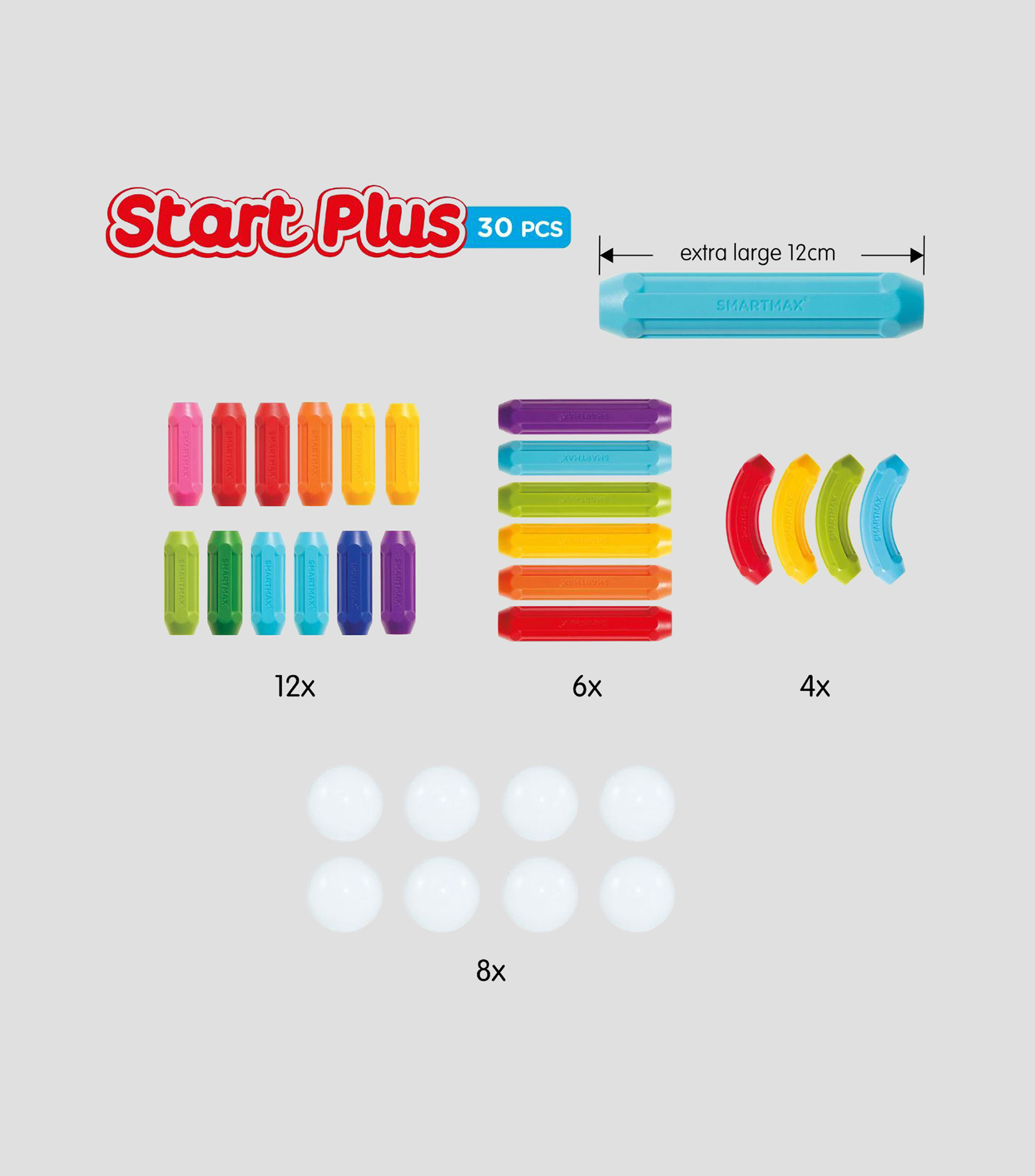 Set construcción Piezas Magnéticas Start Plus SmartMax