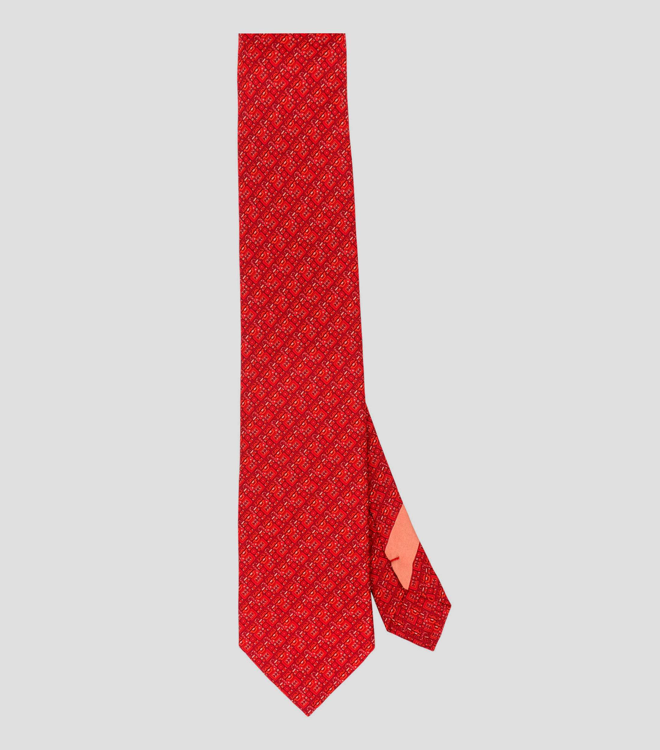 Corbata ancha de seda vino Chaac
