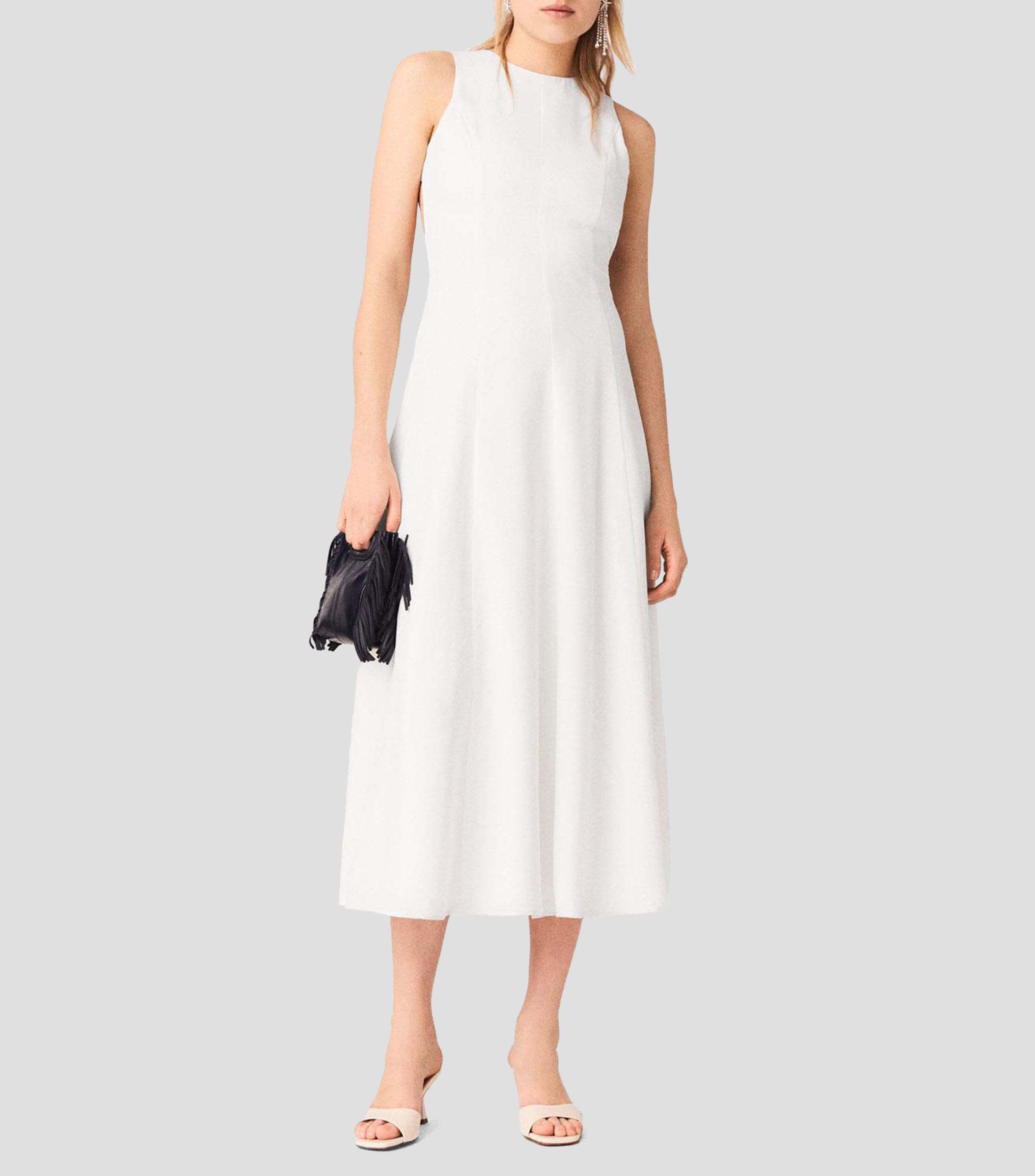 Vestido Largo Liso Mujer
