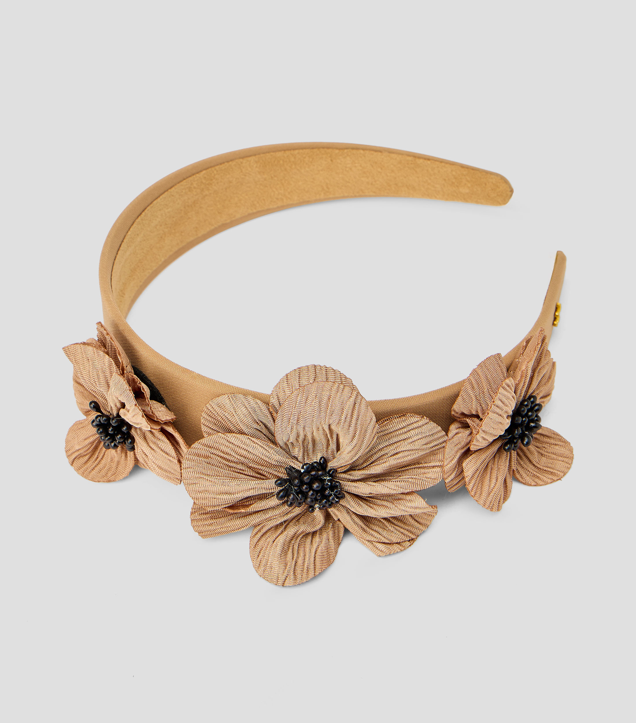Diadema Marrón lisa Mujer