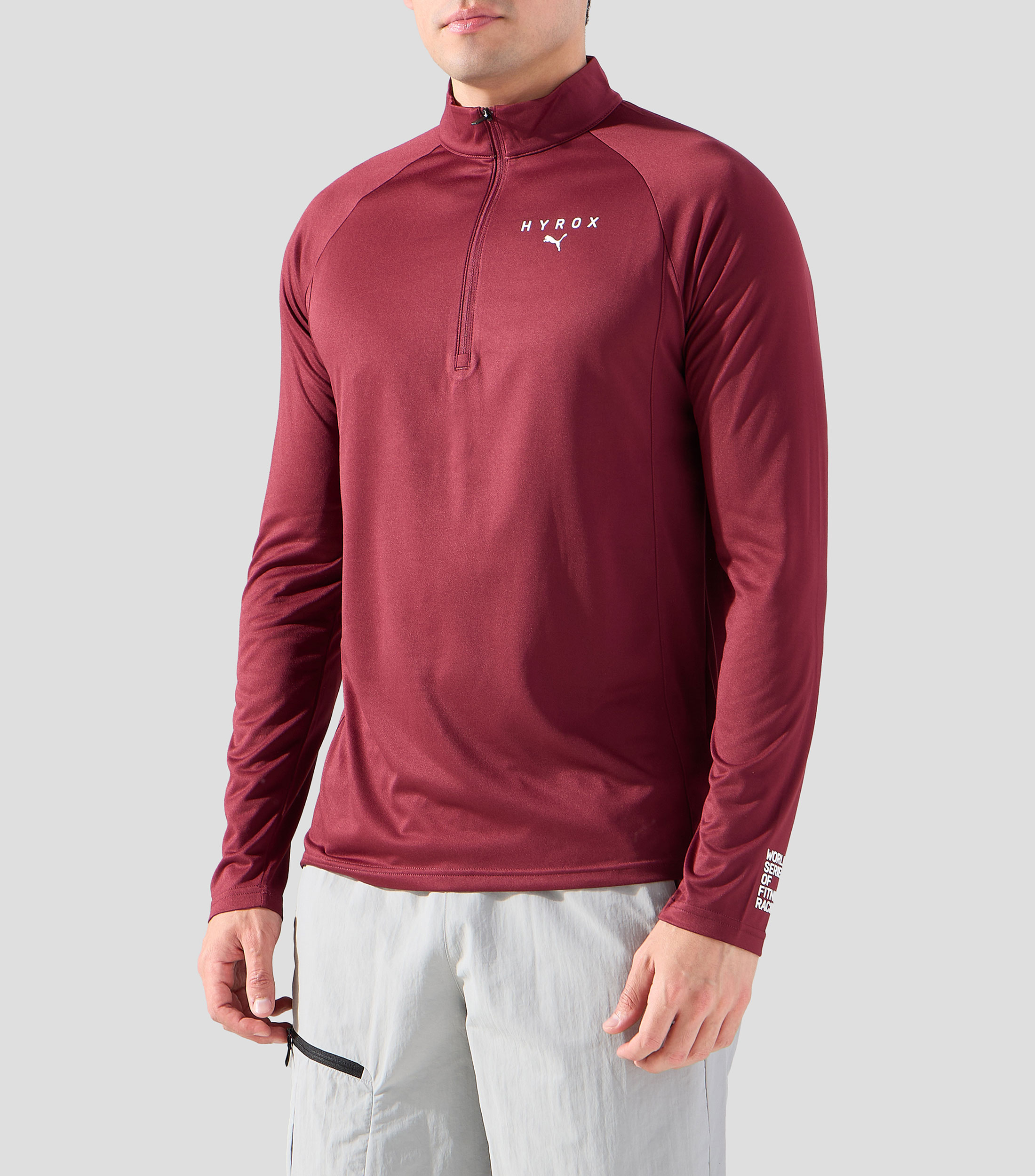 Playera para entrenamiento lisa Hyrox Hombre