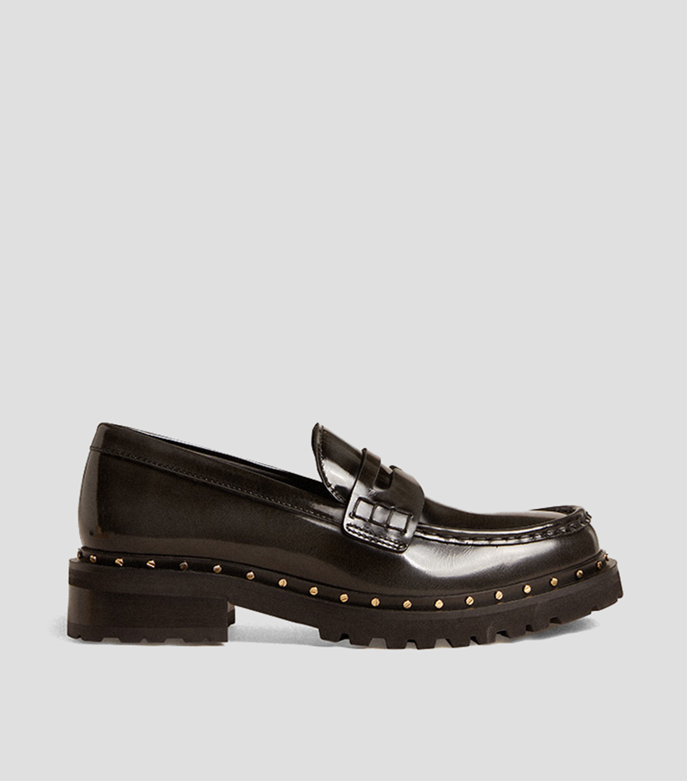 Mocasines en piel Hombre