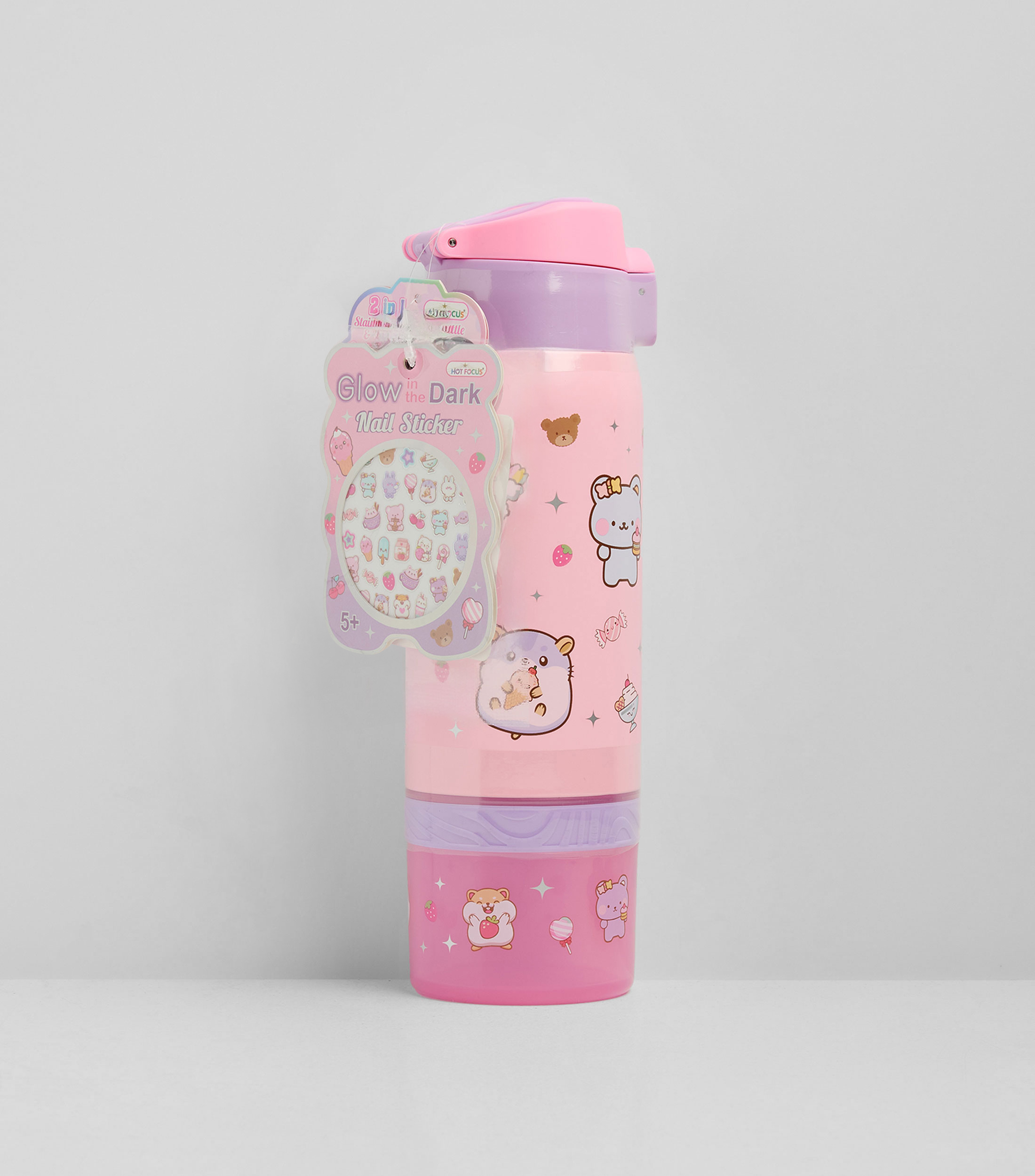 Termo 2 en 1 Critters rosa