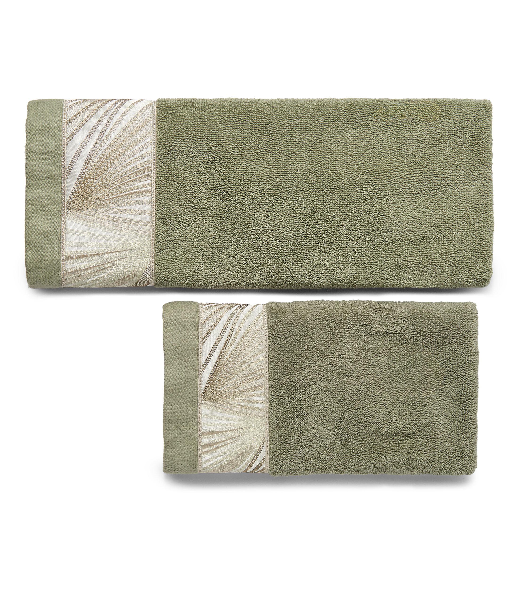Set de toallas Yara verde laurel