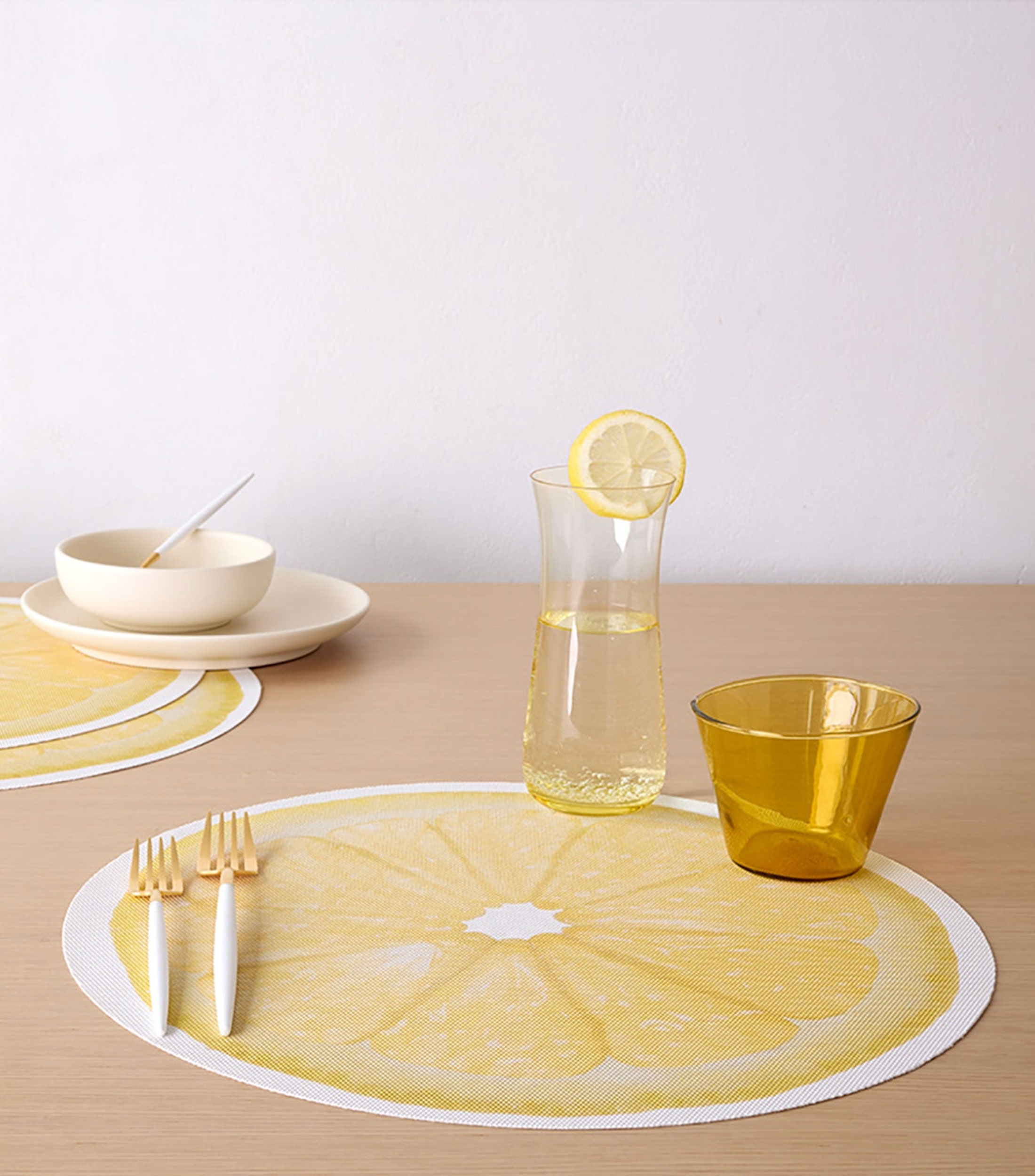 Mantel Individual Citrus Lemon Redondo