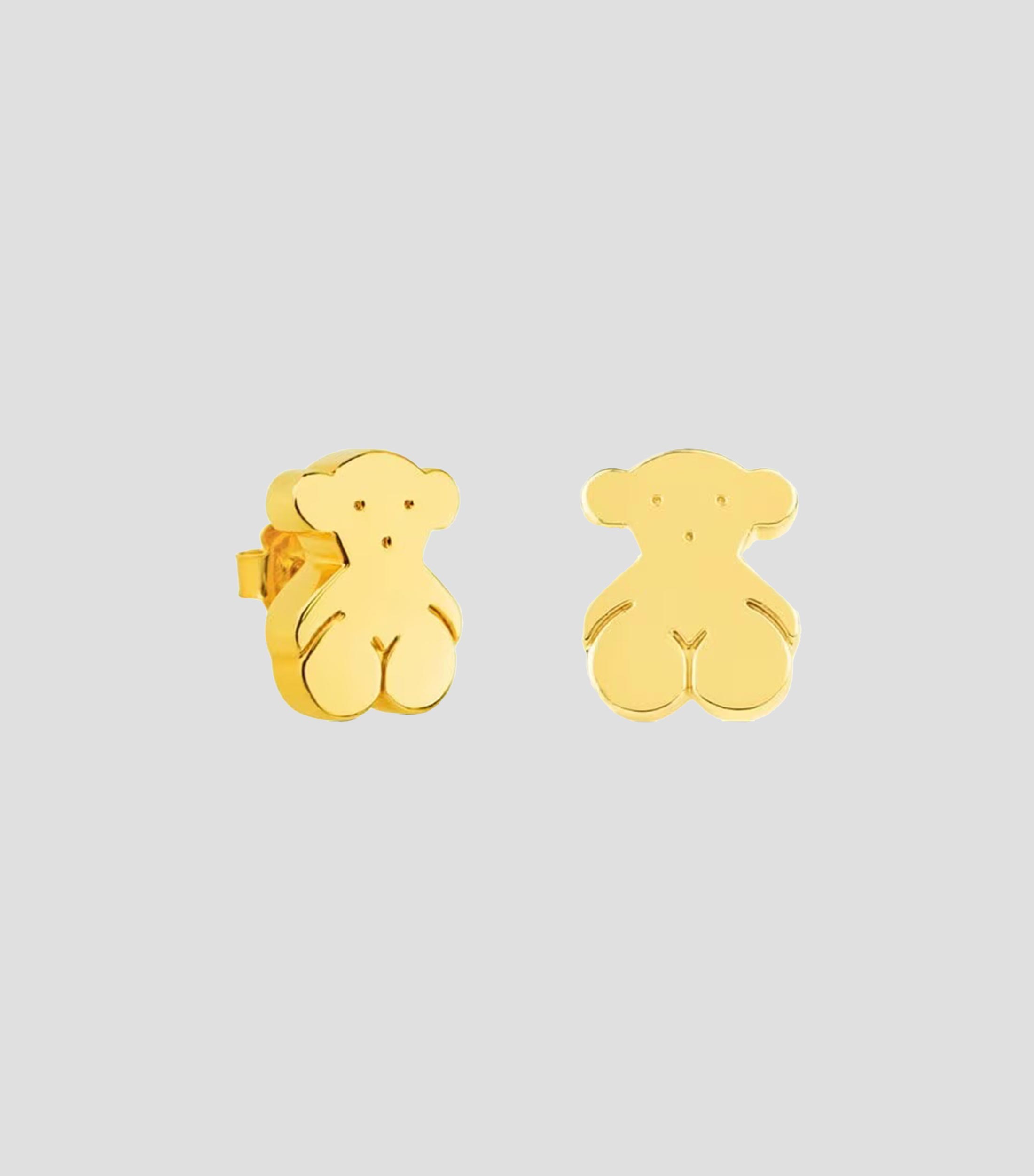 Aretes oso en Oro amarillo de 18 Kilates Sweet Dolls Mujer