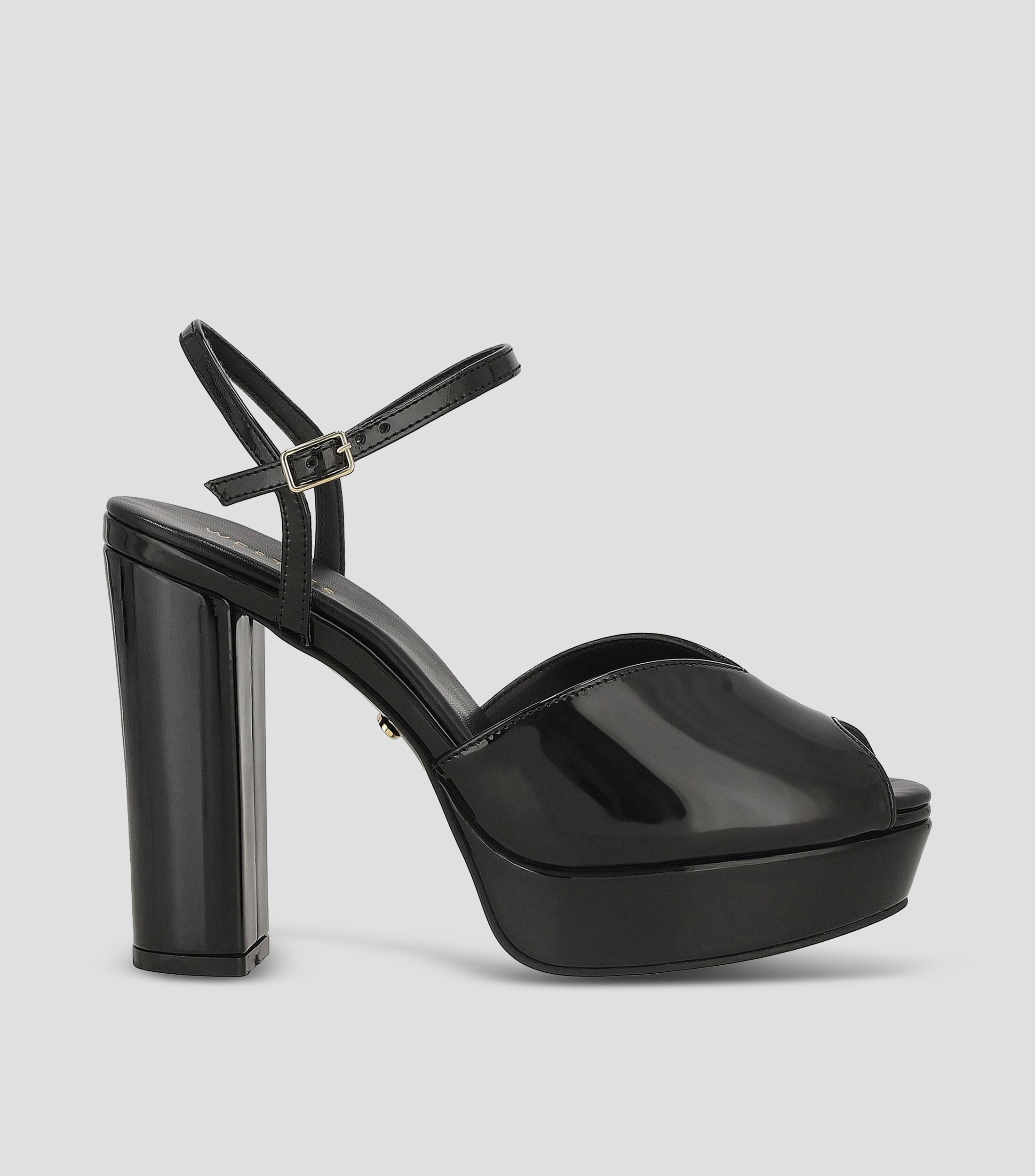 Sandalias con tacón alto cuadrado Mujer