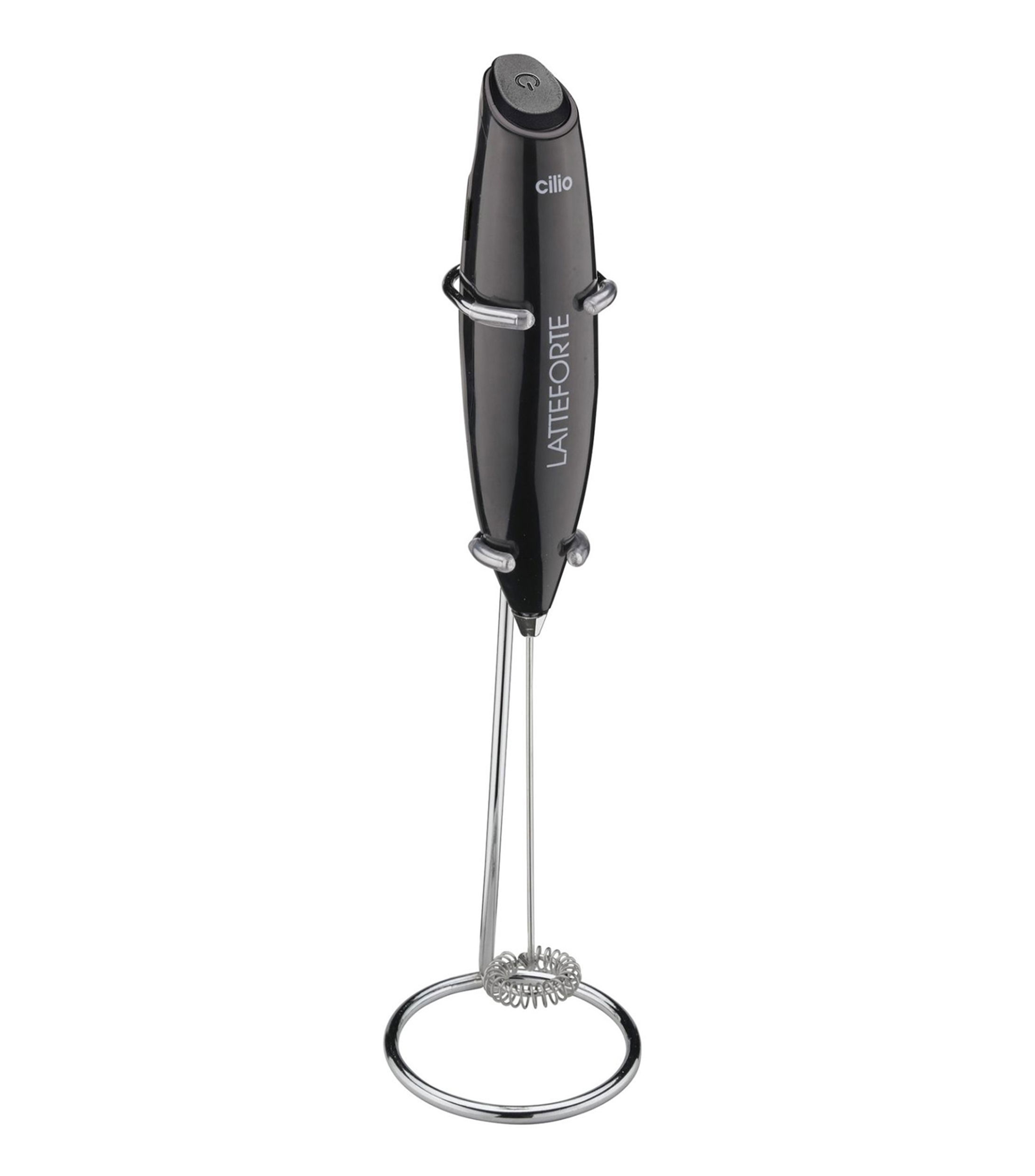 Espumador Latteforte con Soporte Negro