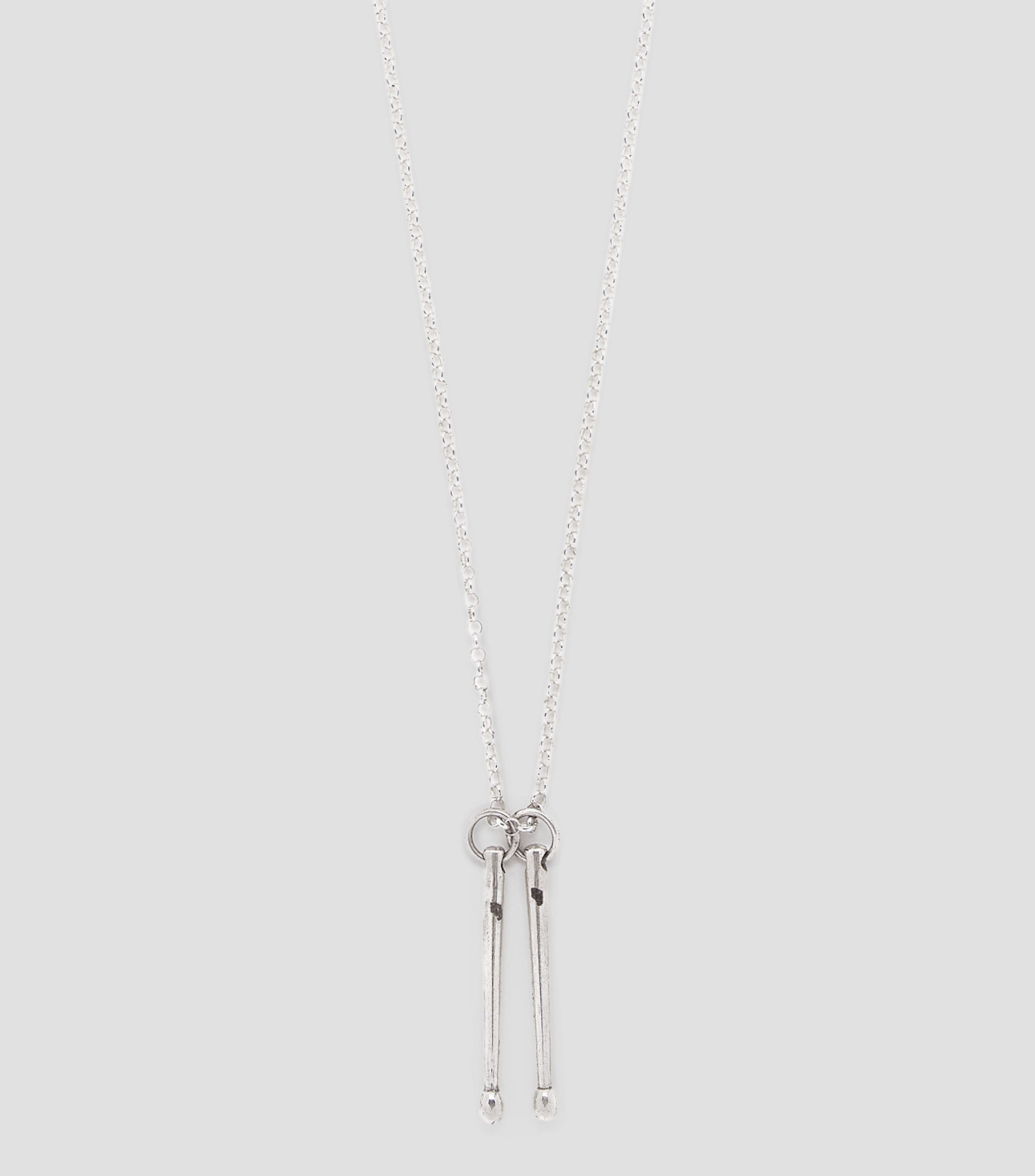 Dije de baquetas en plata .925 Hombre