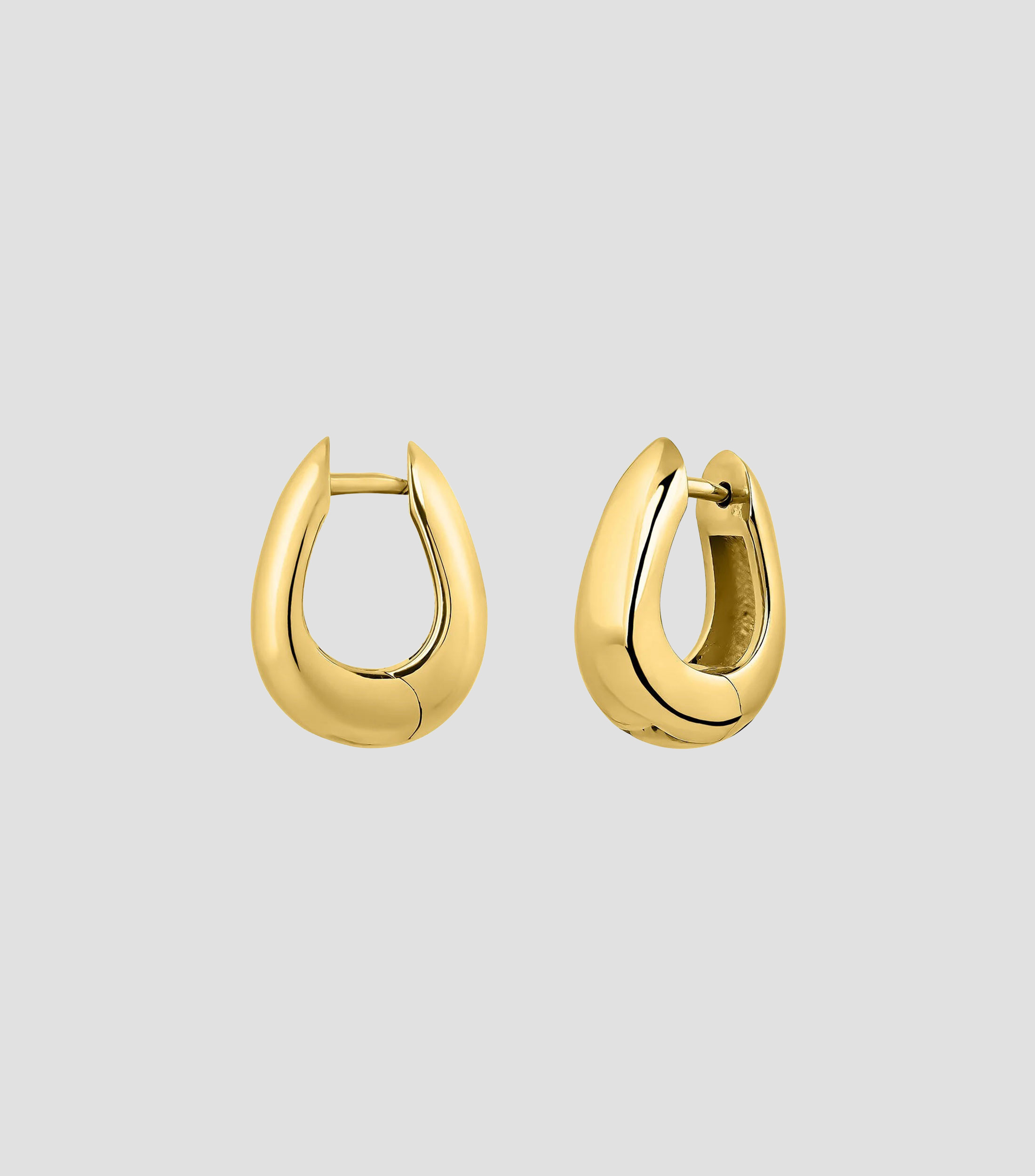 Aretes en Vermeil amarillo Hooped Mujer