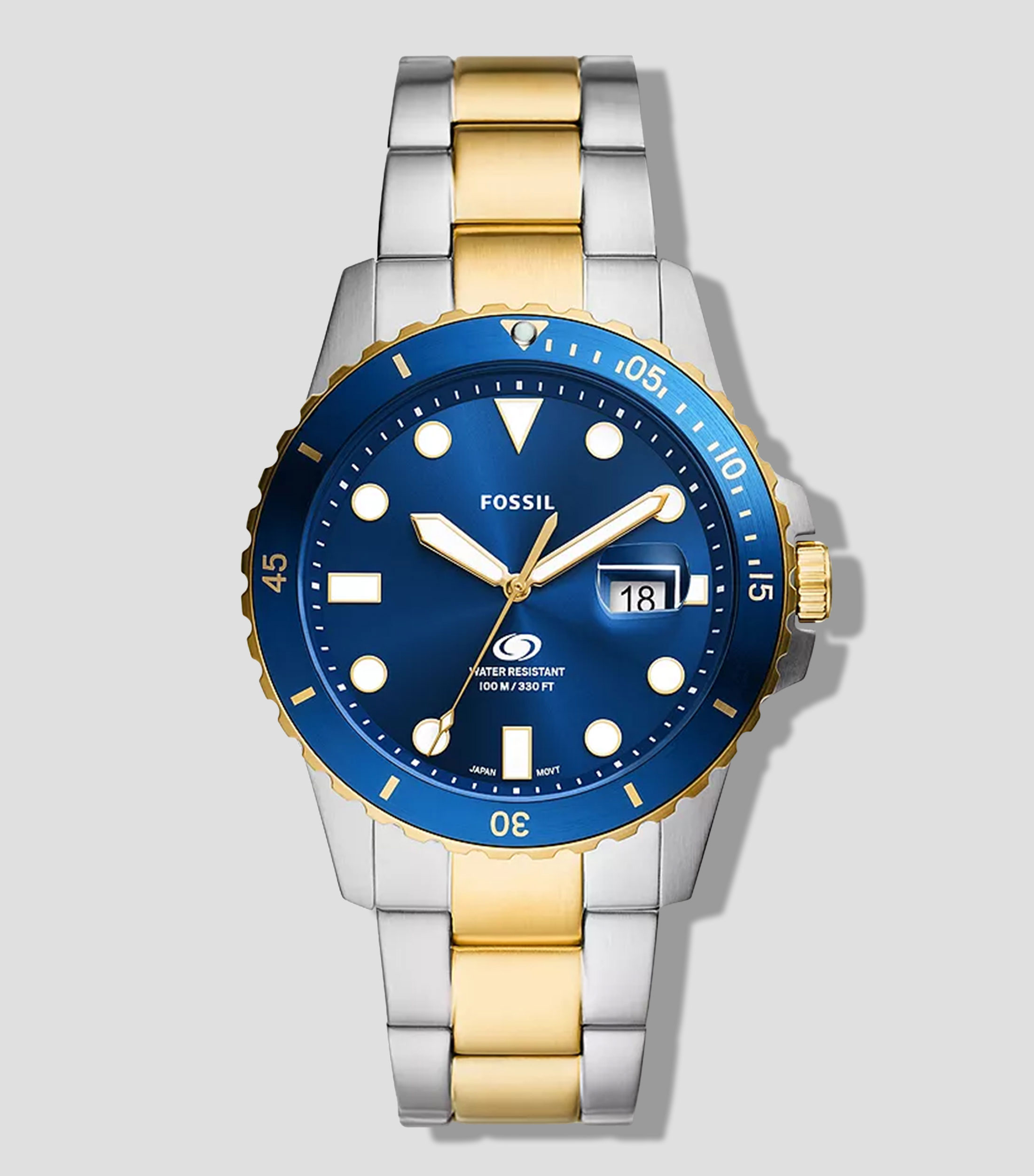 Reloj para Hombre Blue Dive Casual, Gris, Oro, Azul
