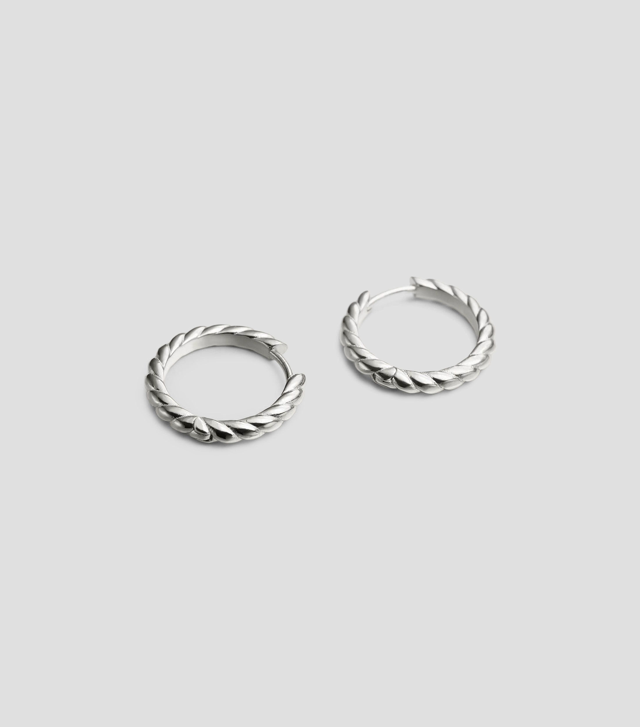 Pendientes en plata aro Roseta Mujer