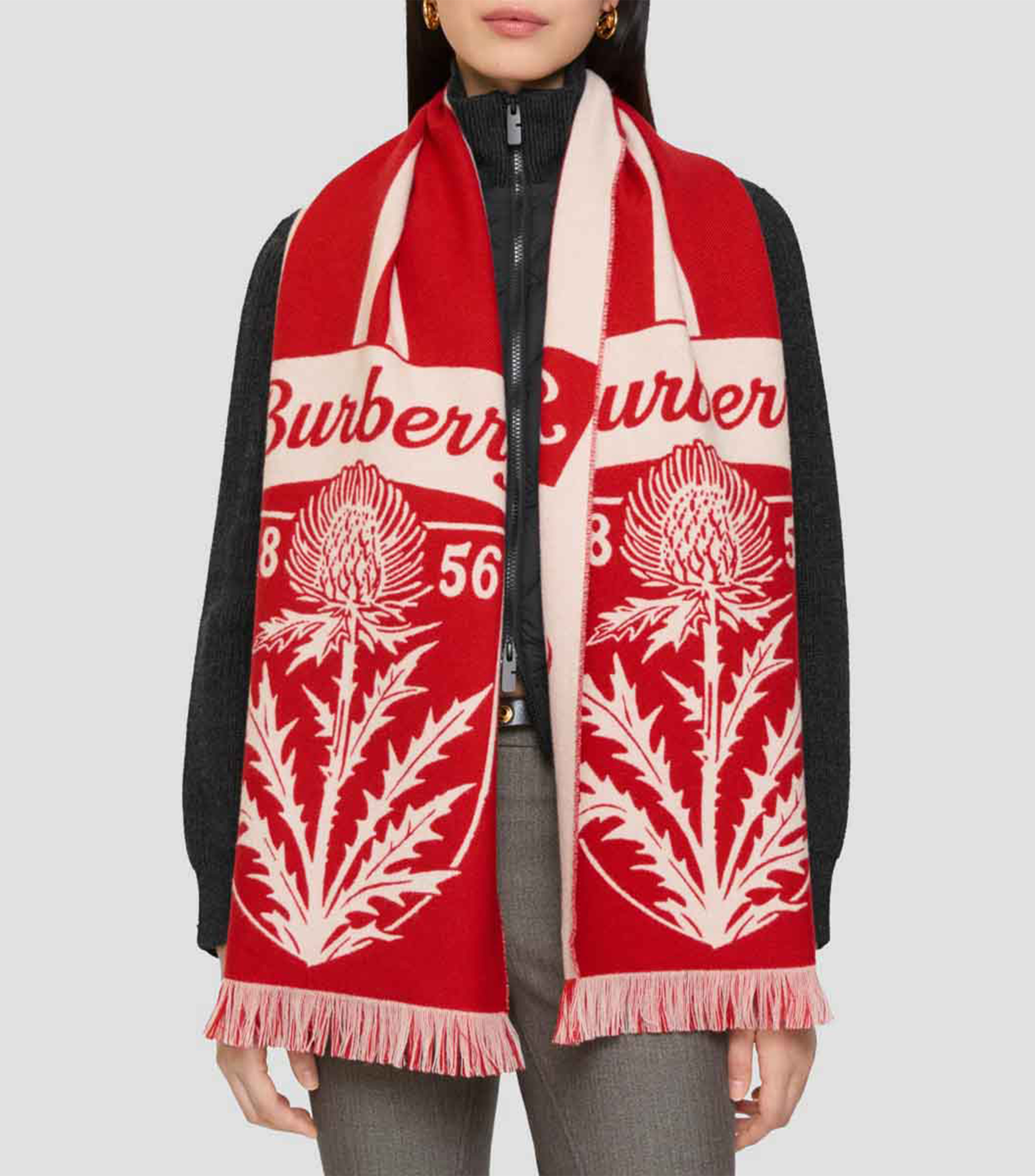 Bufanda en lana con escudo Unisex