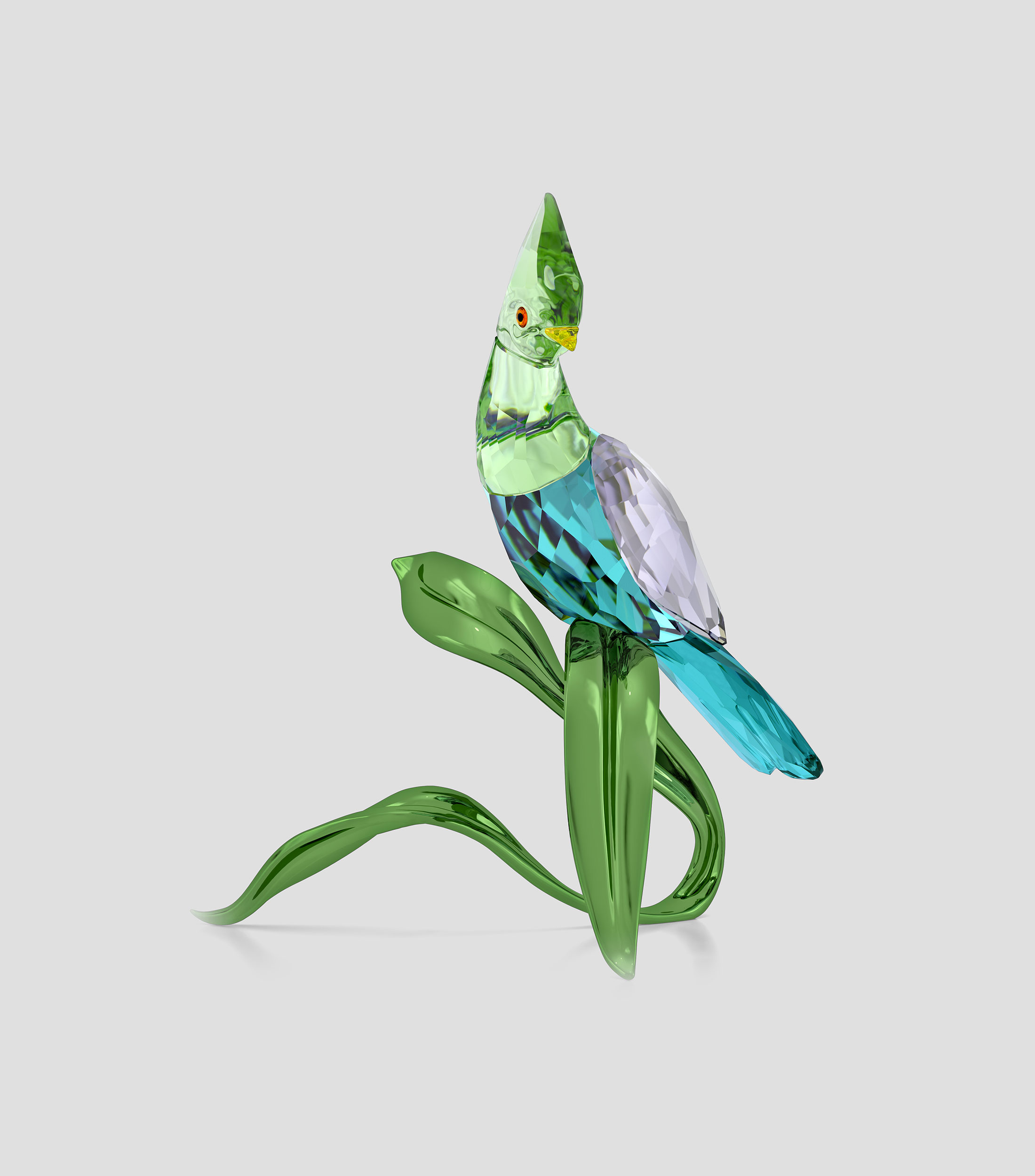 Figura decorativa Turaco en Cristal Swarovski