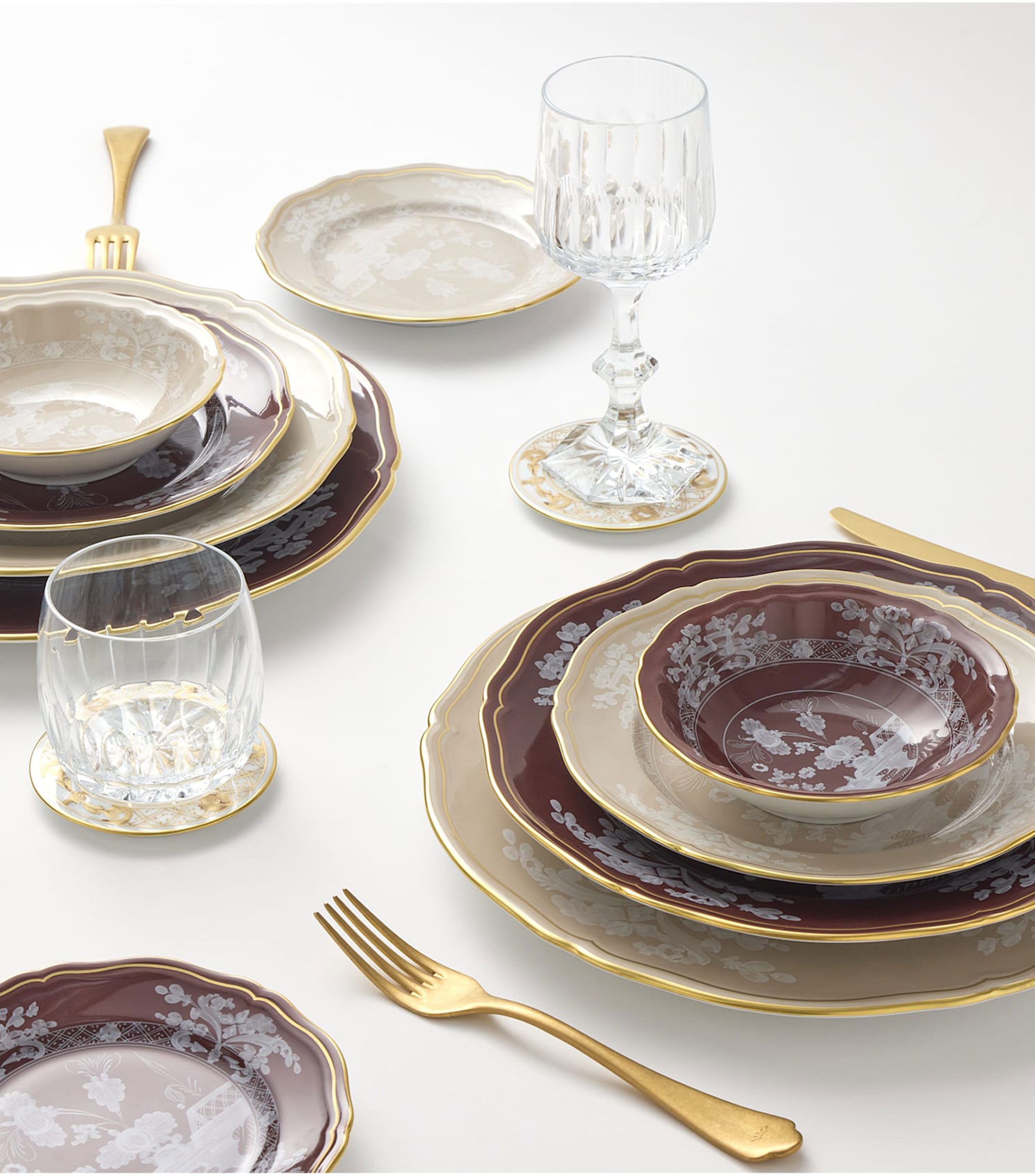 Plato para pan Oriente Italiano con flores