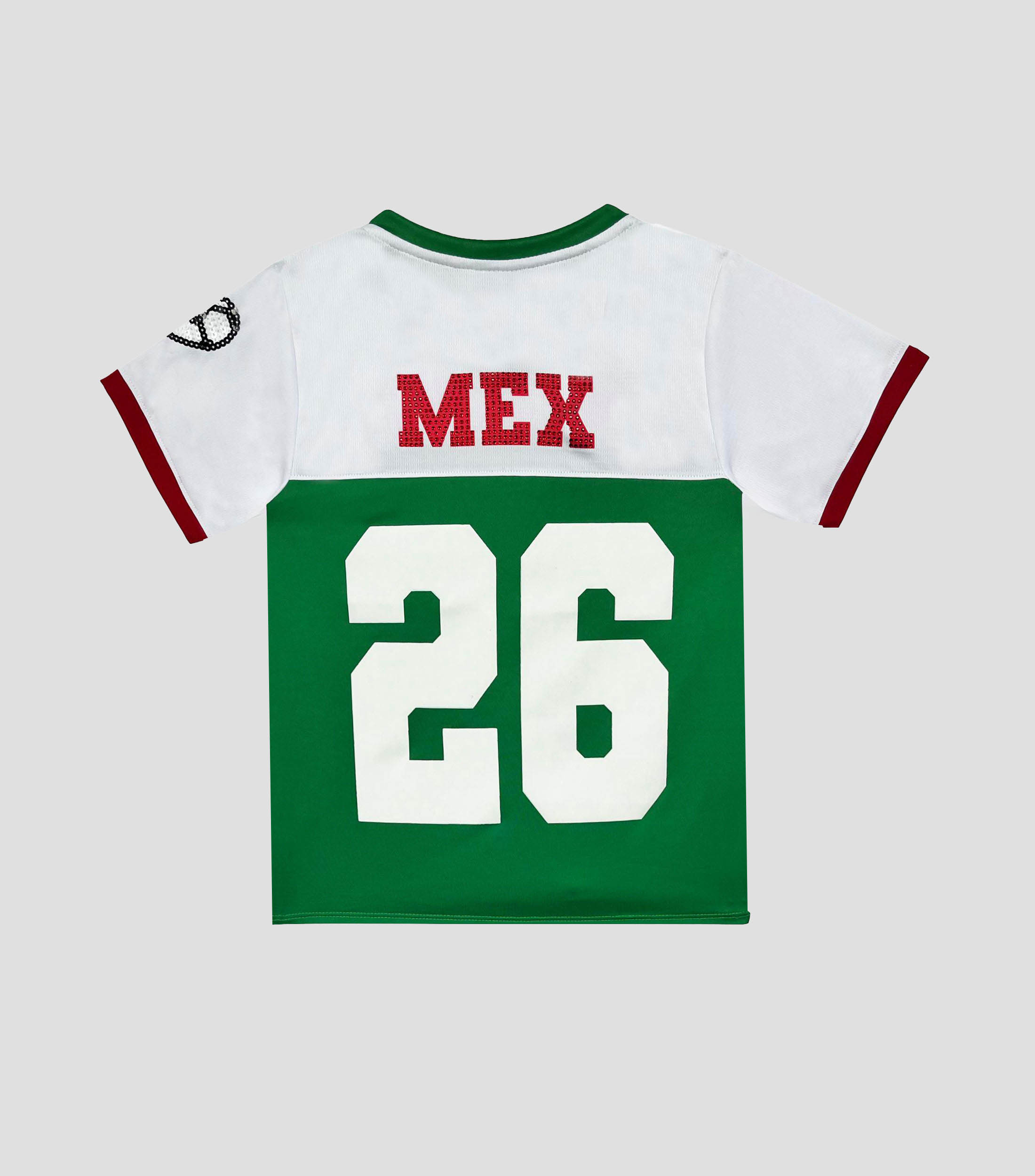 Playera cuello redondo manga corta estampada Niña