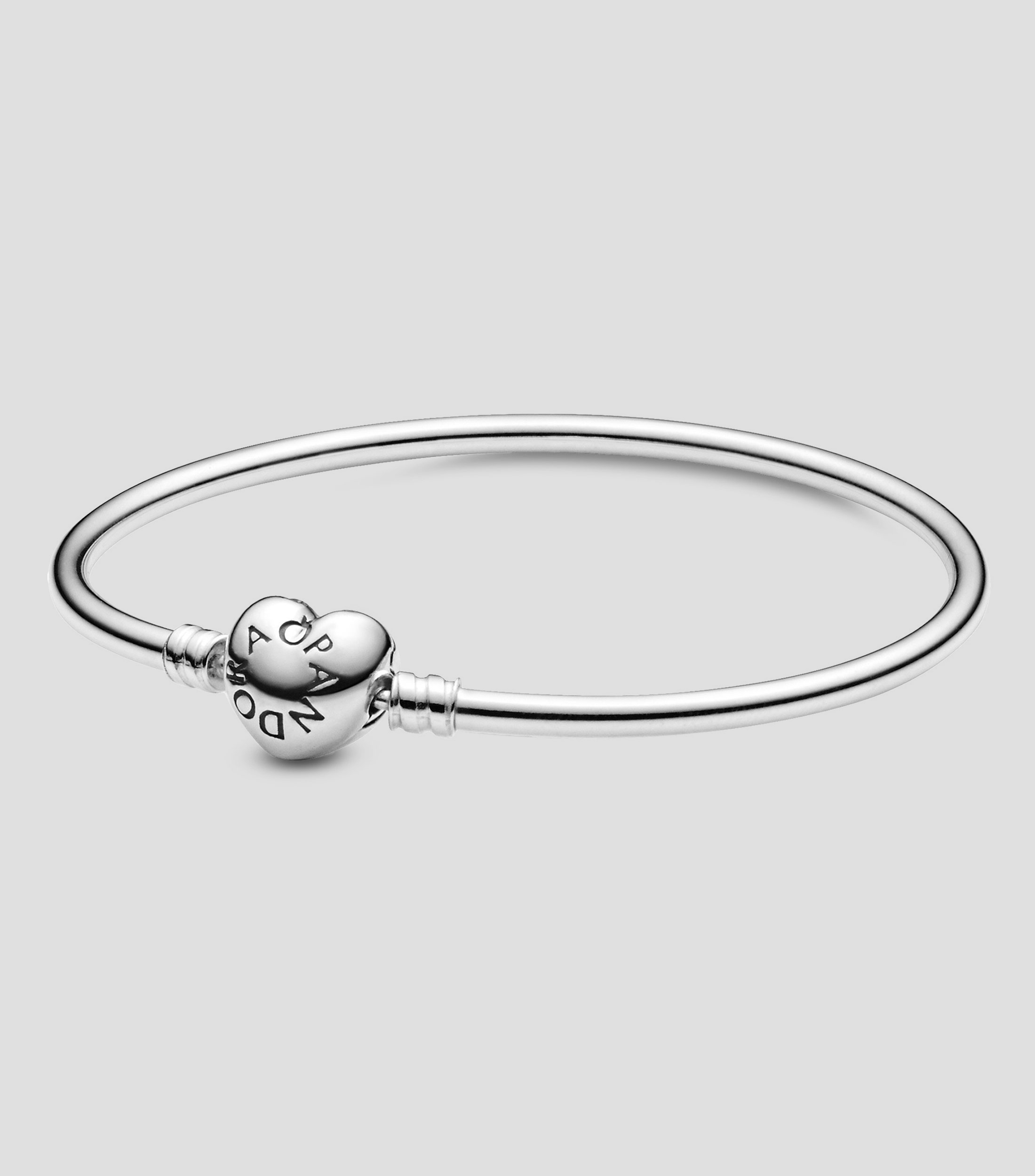 Brazalete en Plata .925 Corazón Mujer Talla 19 cm