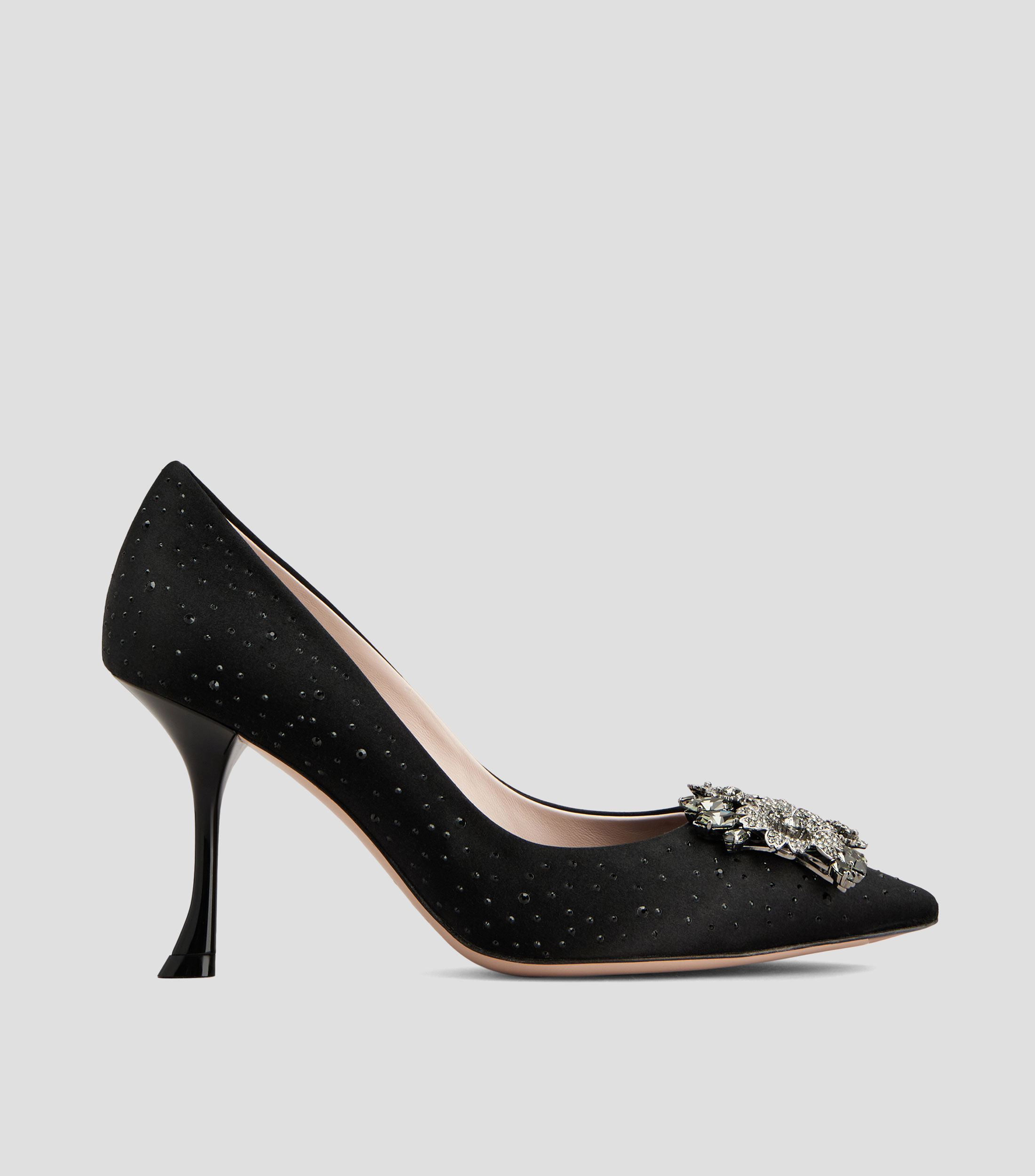 Zapatillas Slip on con tacón alto de aguja Mujer